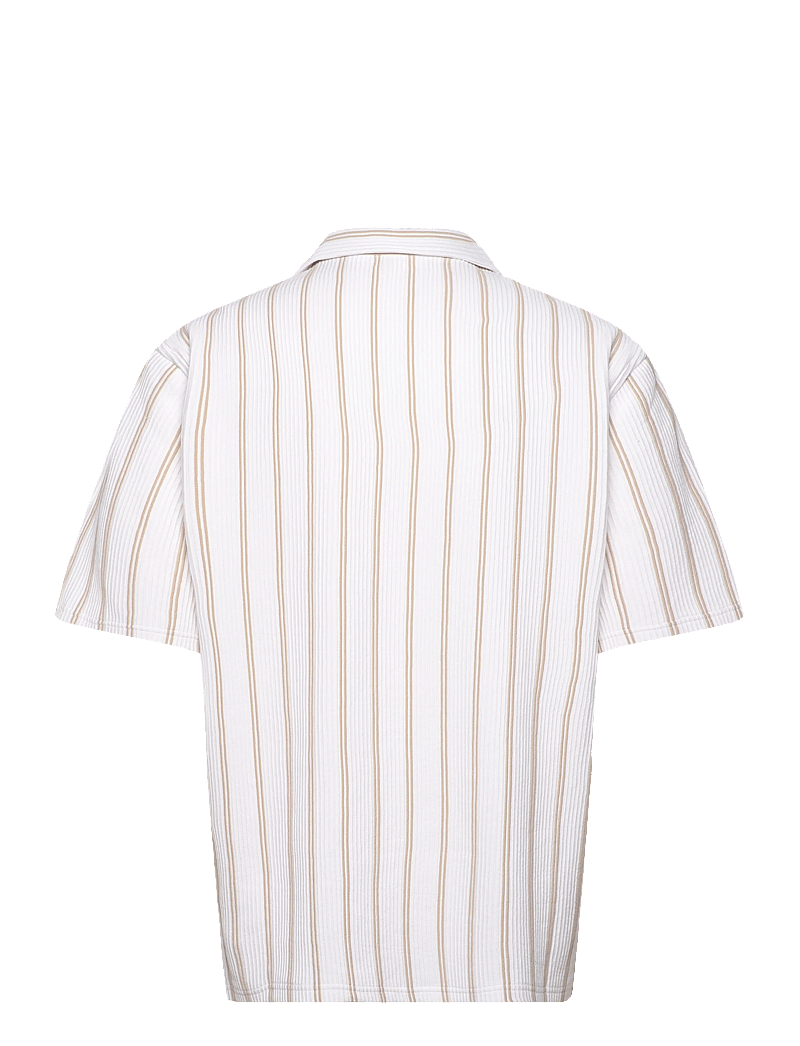 BOSS - C-LARS-CAMP-B-262 - randiga skjortor - open beige - 1