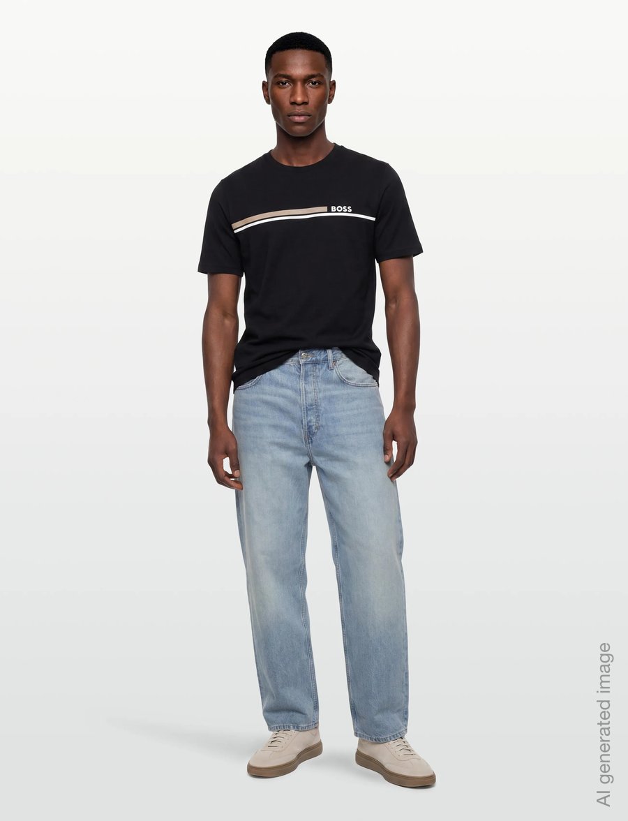 BOSS - Authentic T-Shirt - kurzärmelige t-shirts - black - 0