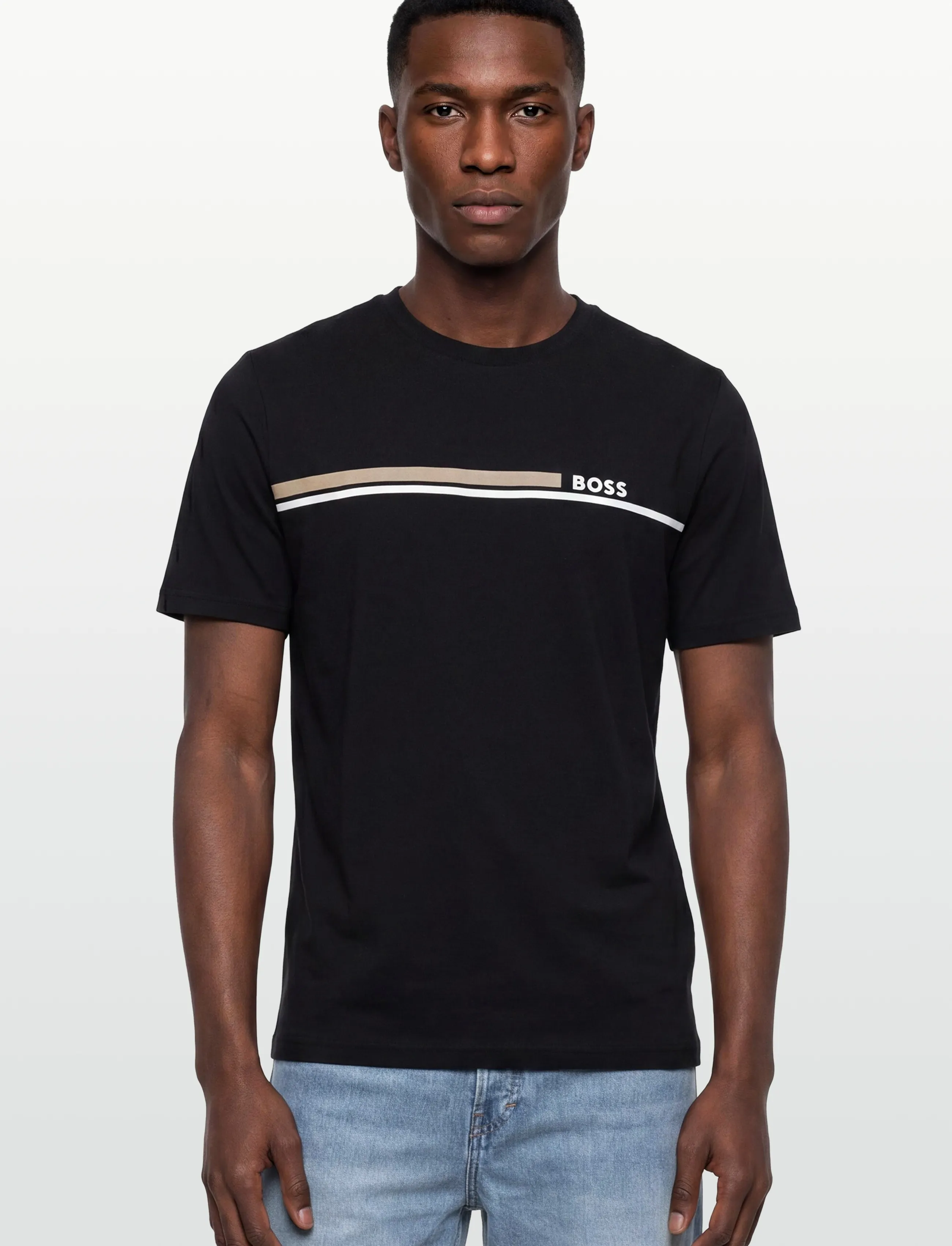 BOSS - Authentic T-Shirt - short-sleeved t-shirts - black - 3