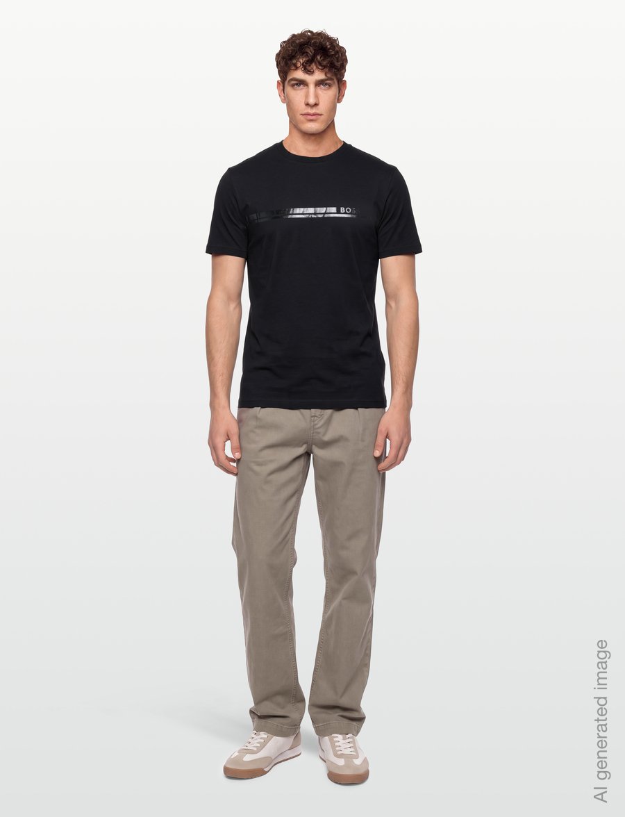 BOSS - Authentic T-Shirt - kurzärmelige t-shirts - black - 0