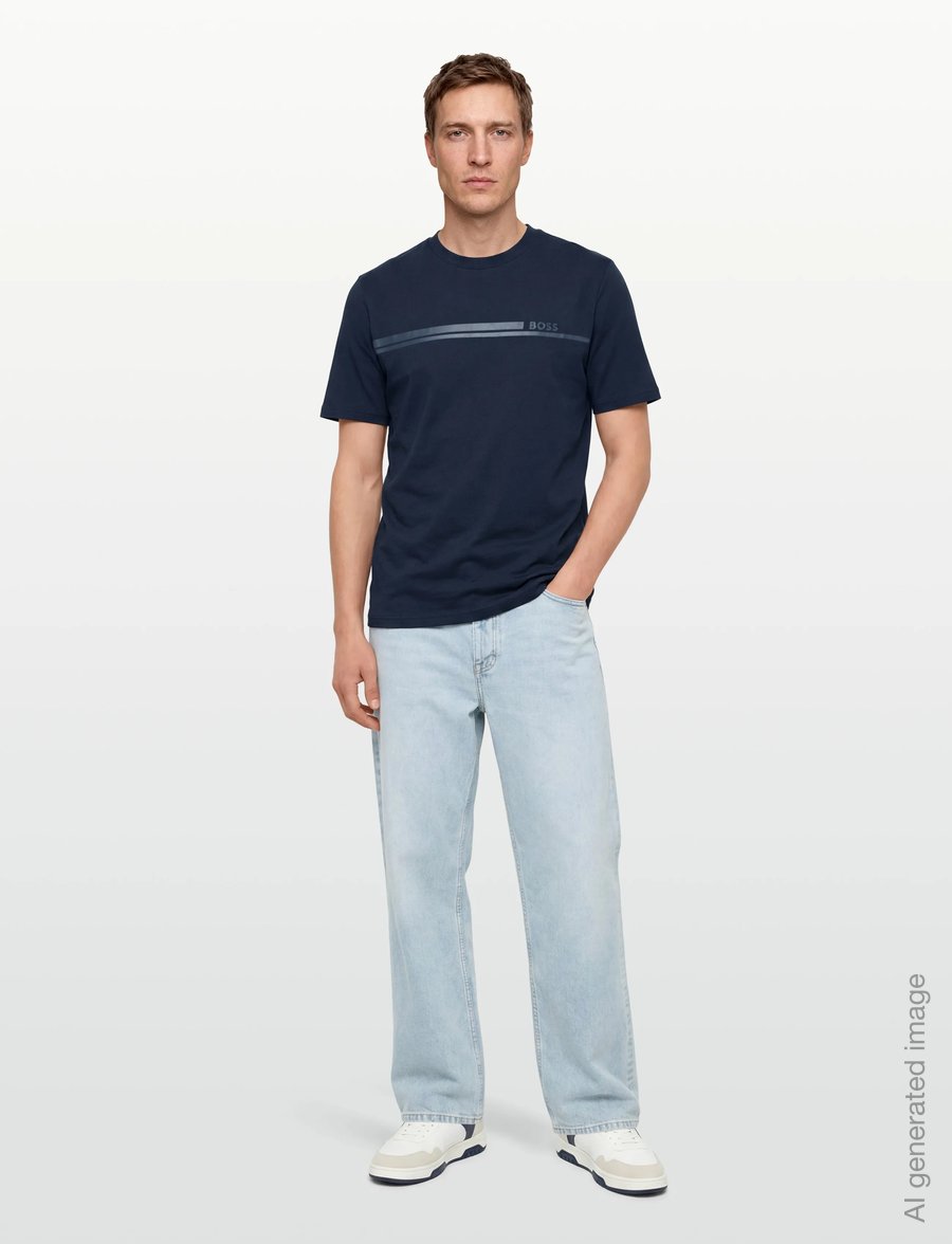 BOSS - Authentic T-Shirt - lühikeste varrukatega t-särgid - dark blue - 0