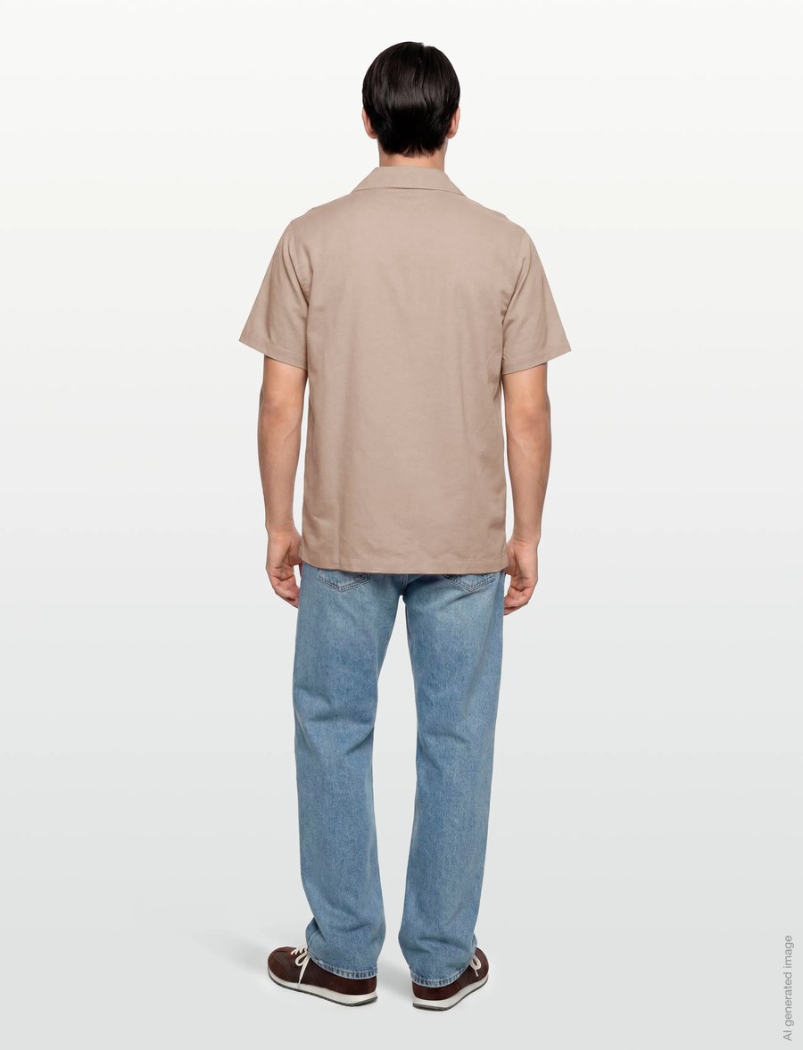 BOSS - Fresh Shirt - marškiniai trumpomis rankovėmis - light beige - 4