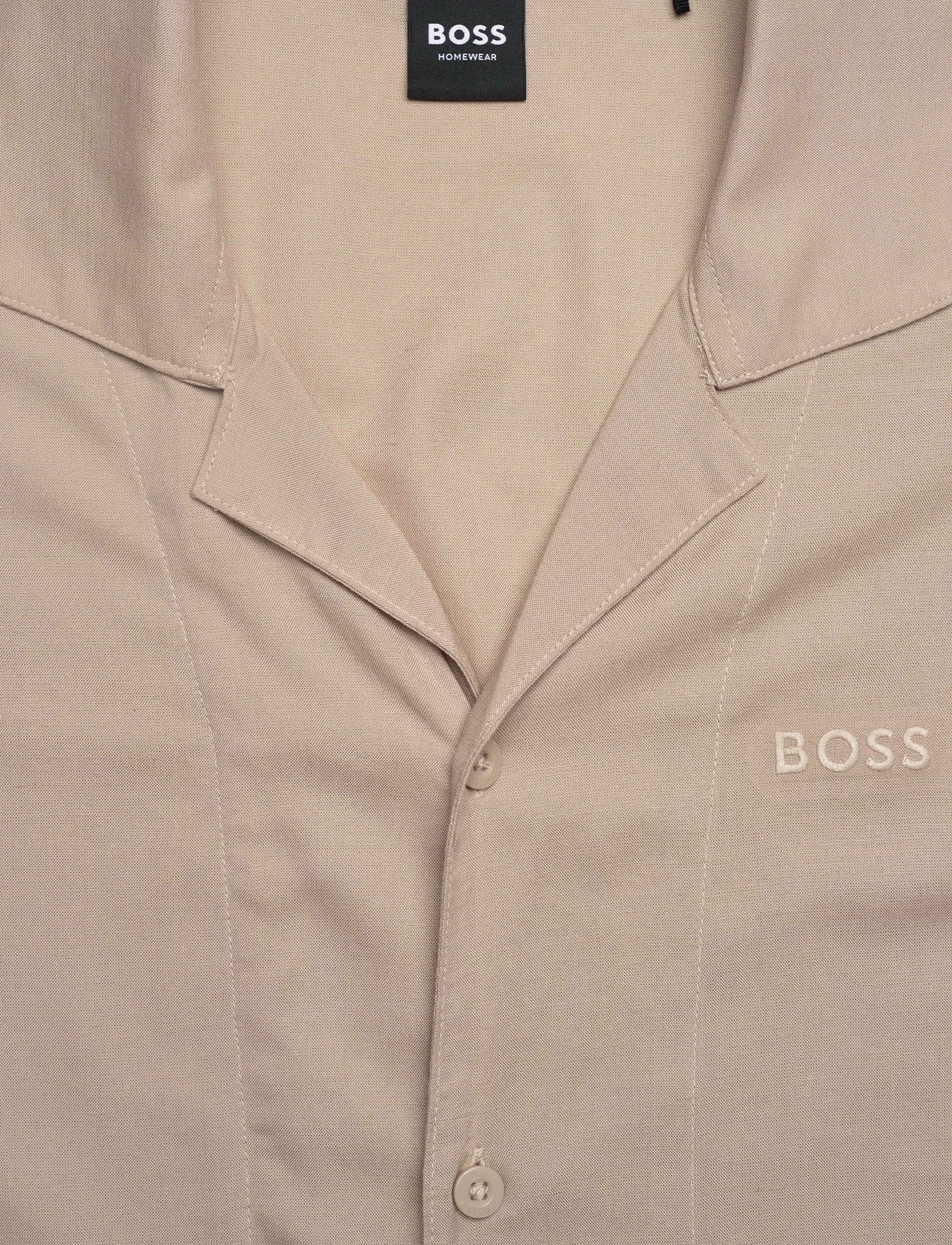 BOSS - Fresh Shirt - kortærmede skjorter - light beige - 2