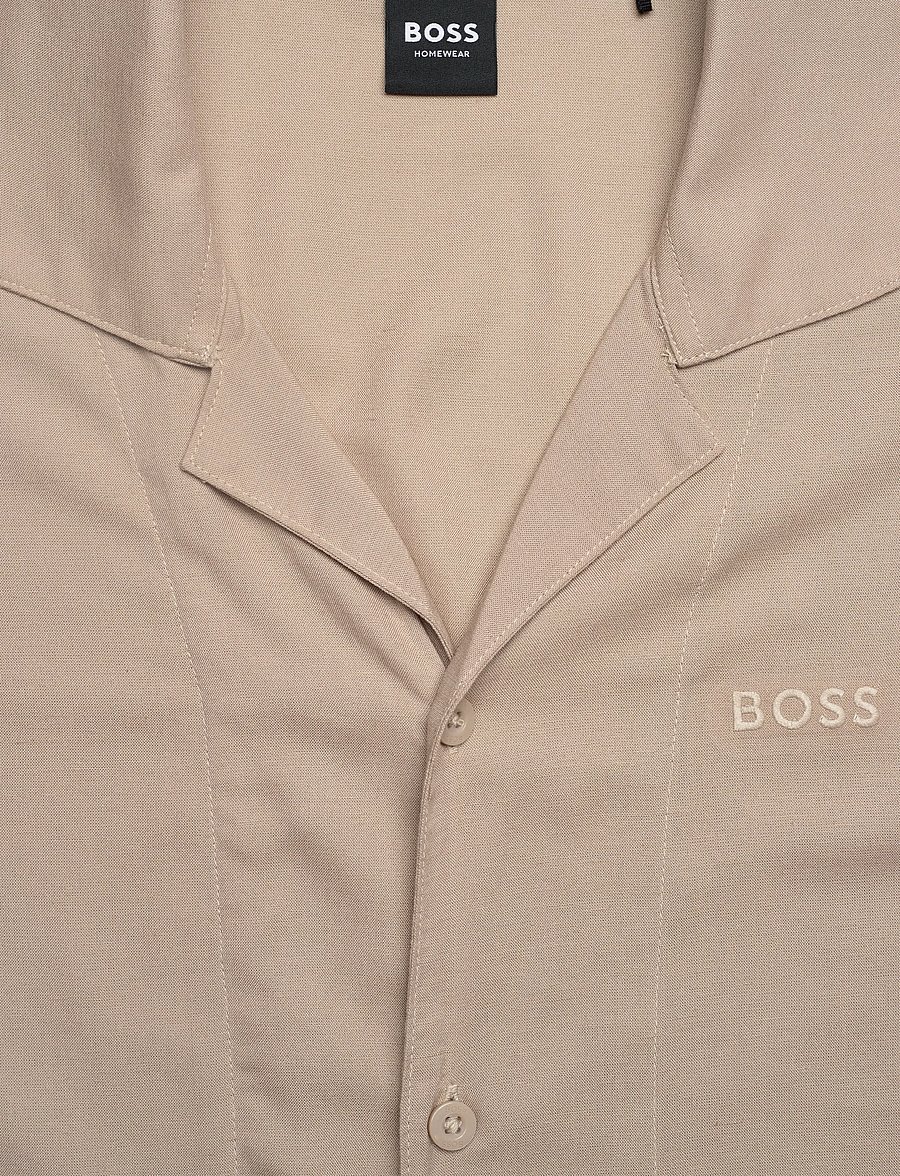BOSS - Fresh Shirt - kortærmede skjorter - light beige - 2