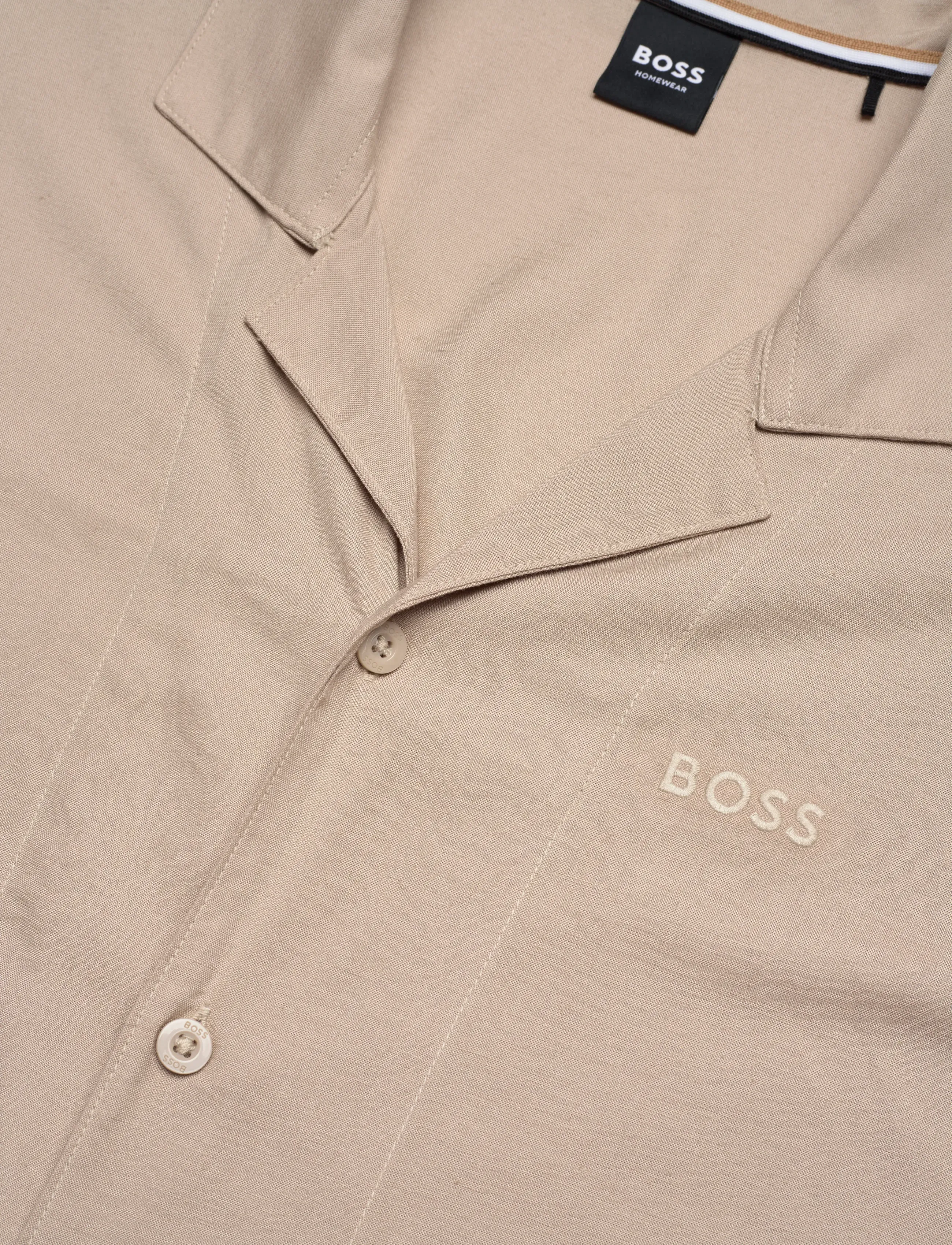 BOSS - Fresh Shirt - kortærmede skjorter - light beige - 3