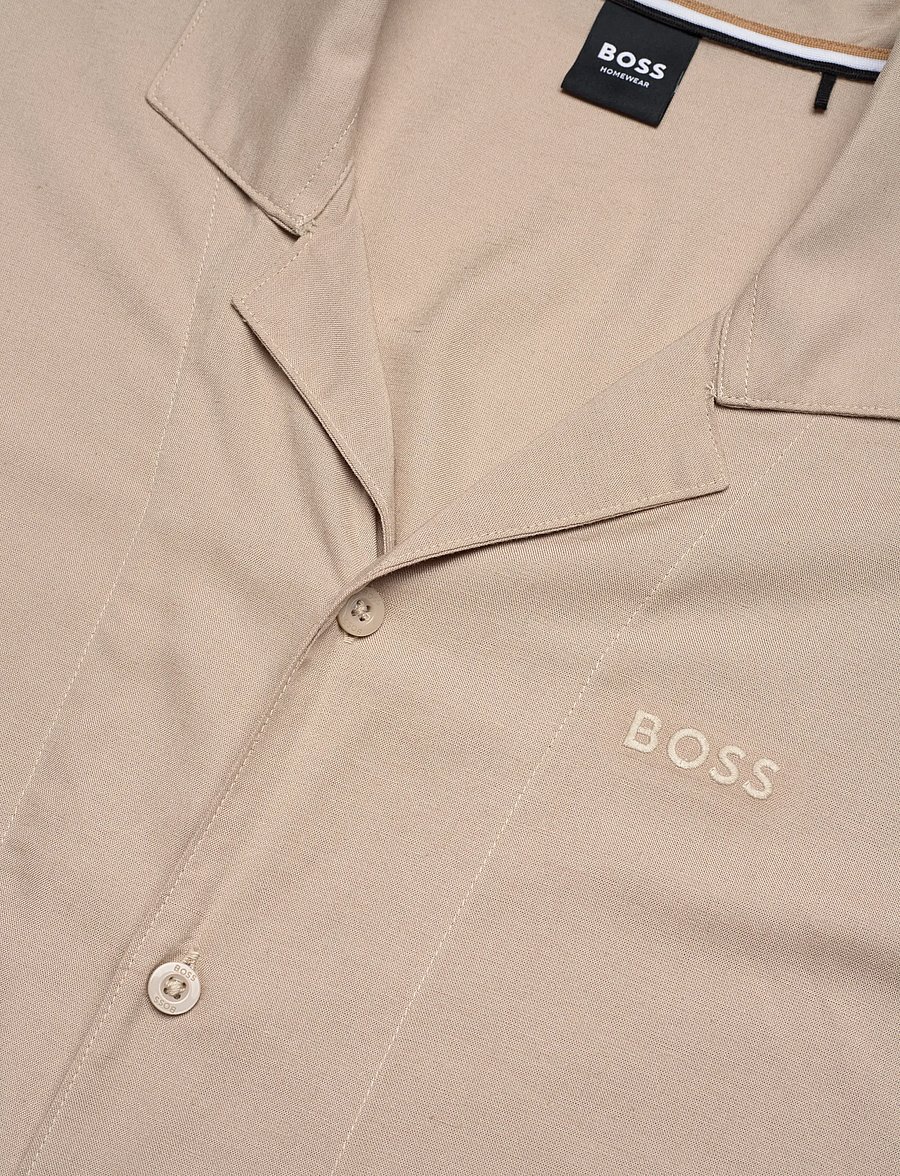BOSS - Fresh Shirt - kortærmede skjorter - light beige - 3