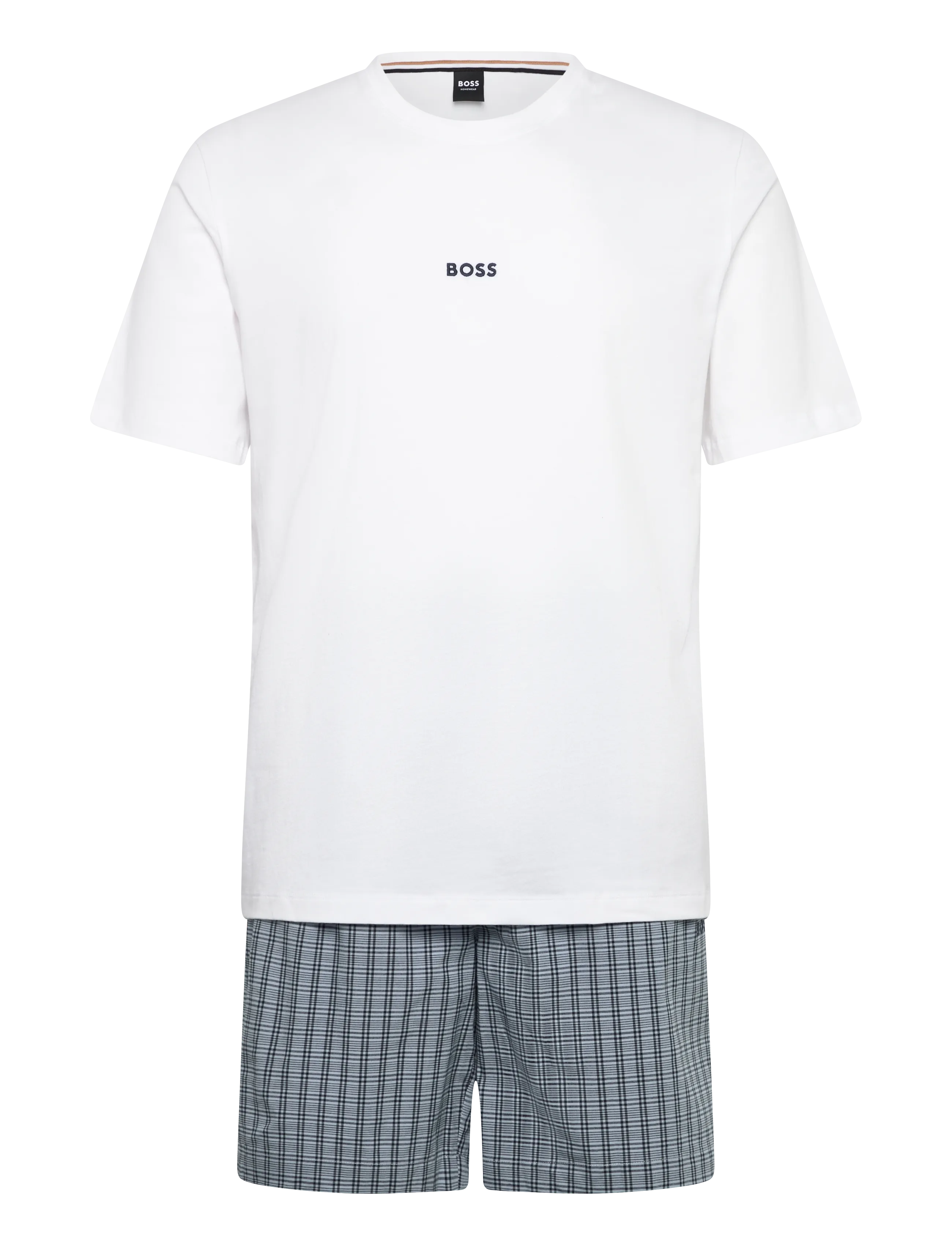 BOSS Chris Pattern S Set - Pyjama sets - LIGHT/PASTEL BLUE / white