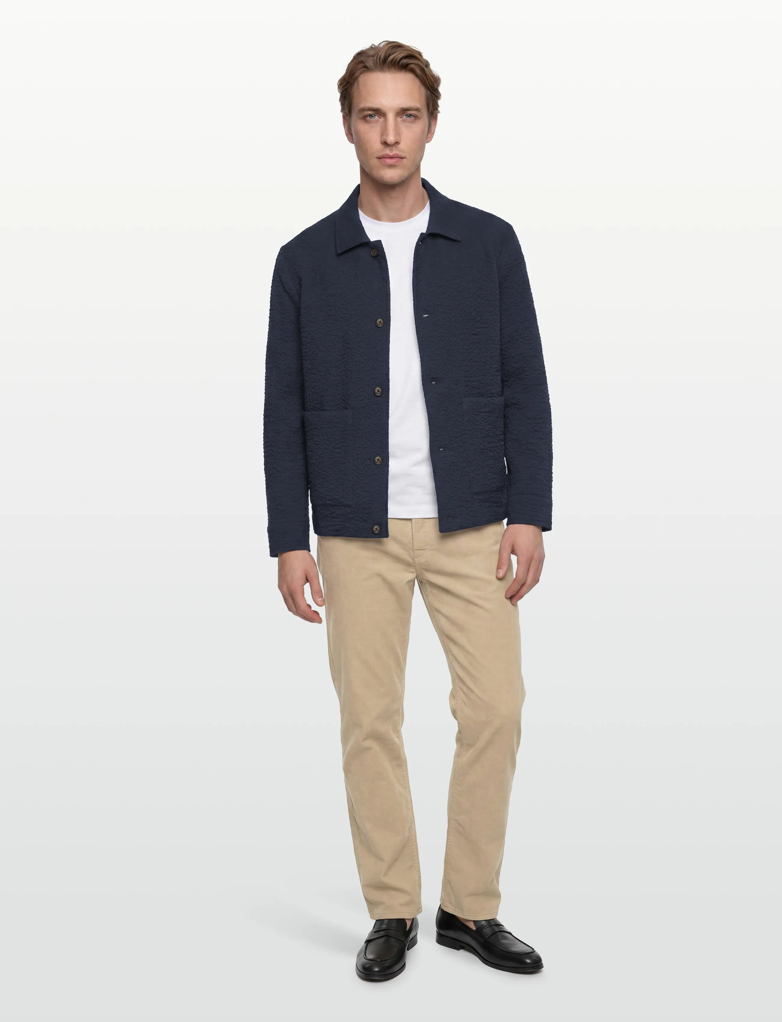 BOSS C-Carper-Shirt-262F, 46, Navy, Jakker > Lette Jakker, Herre