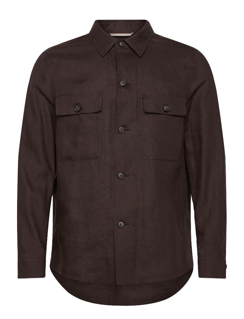 BOSS - C-Carper-OS-262F - basic-hemden - dark brown - 0