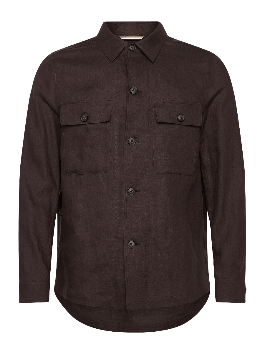 BOSS - C-Carper-OS-262F - basic-hemden - dark brown - 1