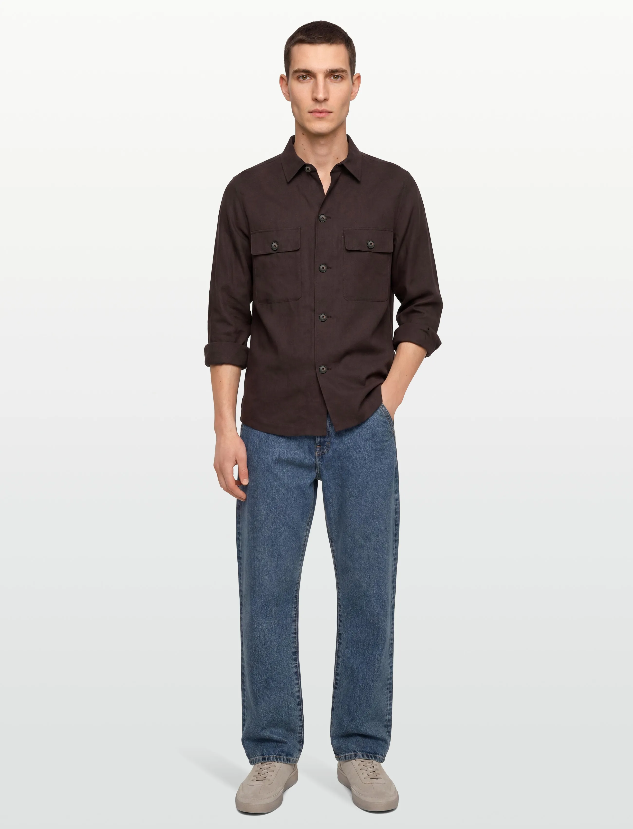 BOSS C-Carper-Os-262F, 48, Shirts, Braun - Casual Männerswear