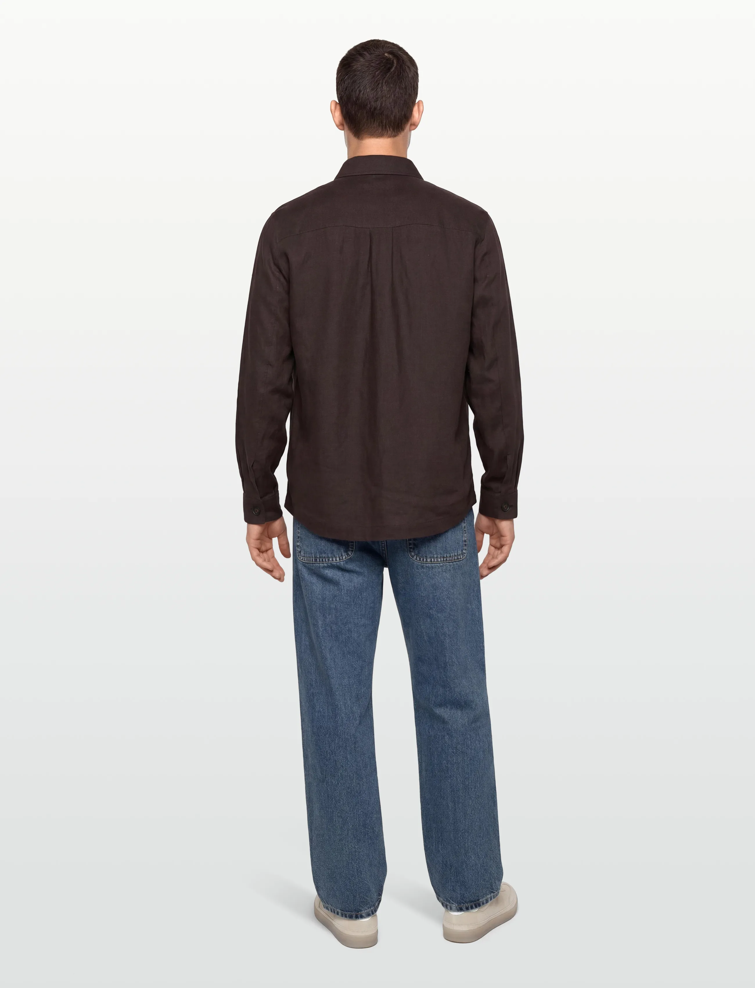 BOSS - C-Carper-OS-262F - basic-hemden - dark brown - 4