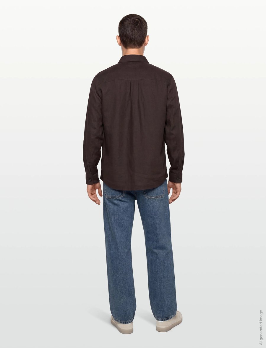 BOSS - C-Carper-OS-262F - basic-hemden - dark brown - 4