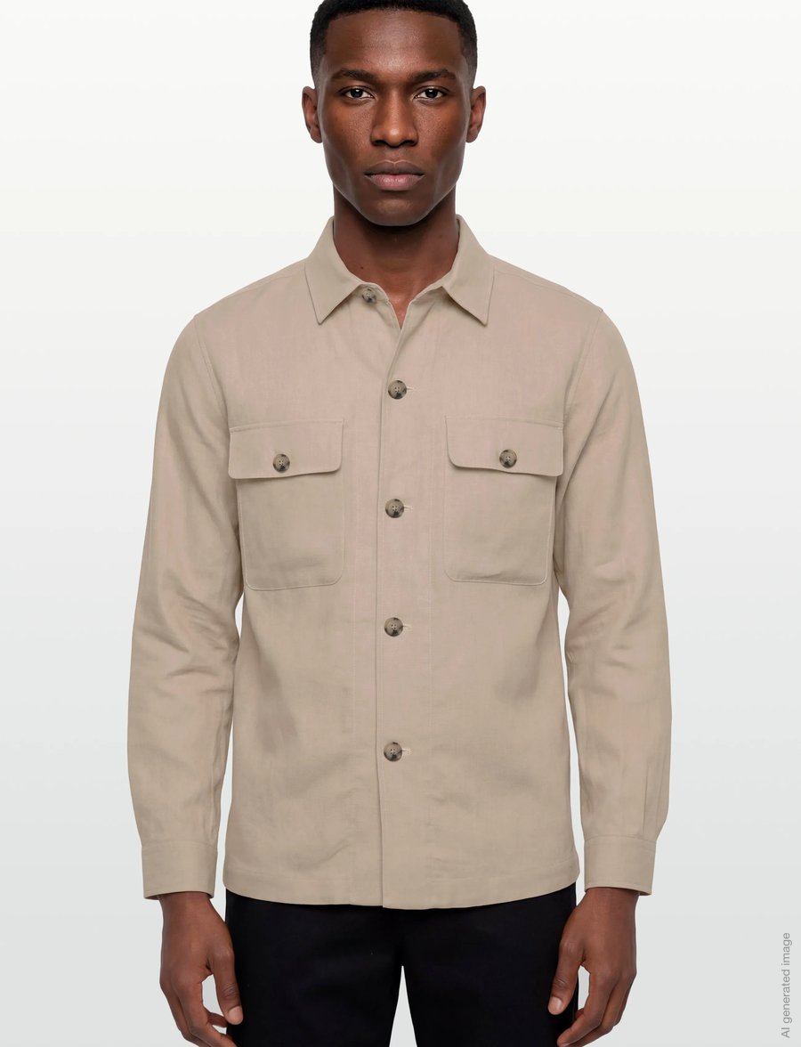 BOSS - C-Carper-OS-262F - basic-hemden - open beige - 3