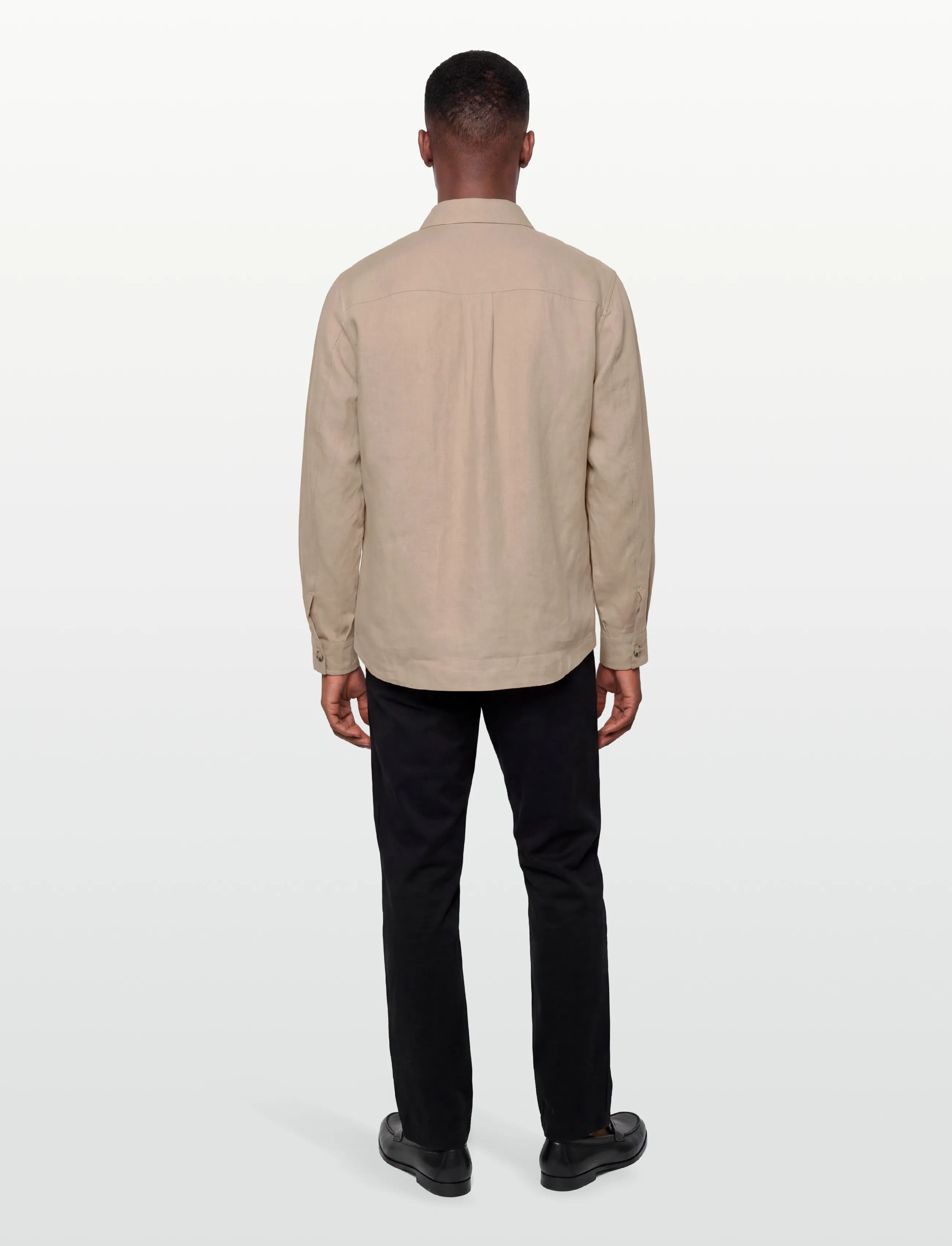 BOSS - C-Carper-OS-262F - hørskjorter - open beige - 4
