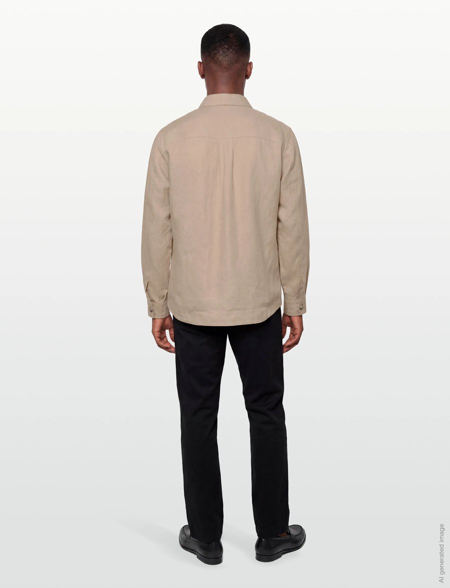 BOSS - C-Carper-OS-262F - basic-hemden - open beige - 4