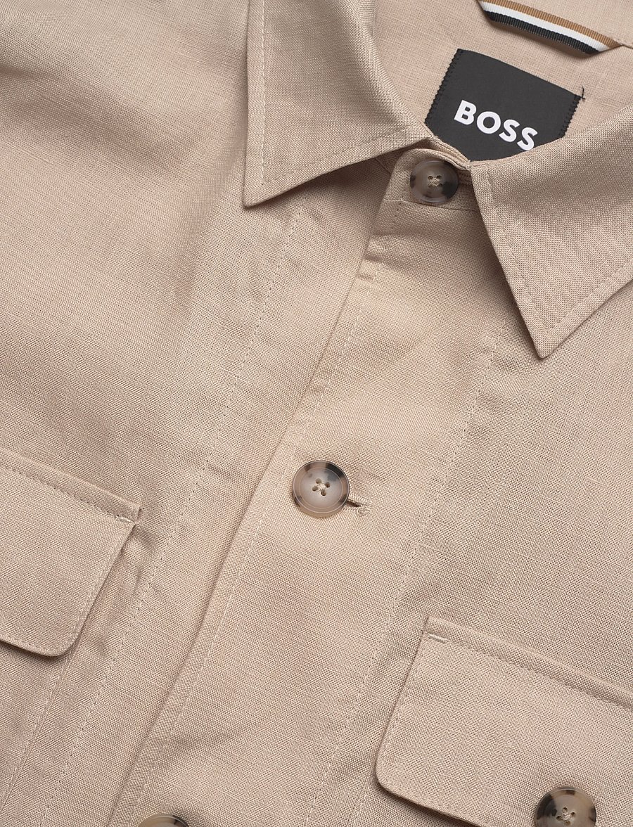 BOSS - C-Carper-OS-262F - basic-hemden - open beige - 5