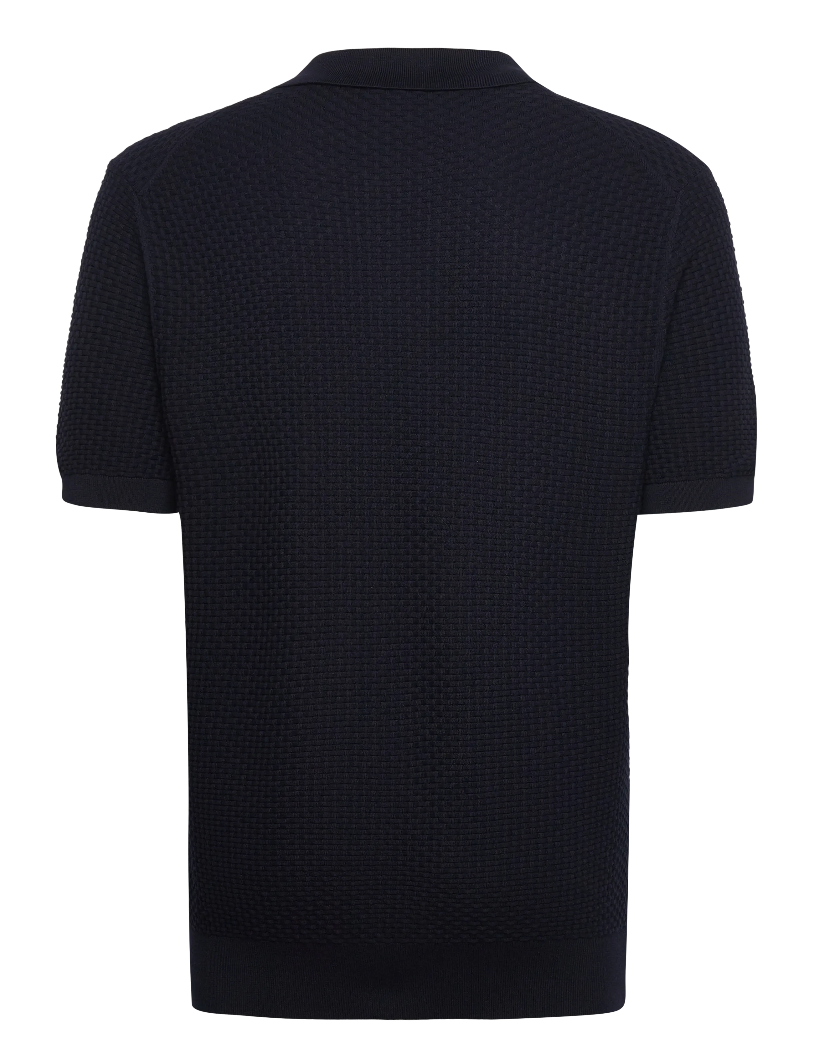 BOSS - H-Natalo - dzianinowe bluzki polo - dark blue - 1