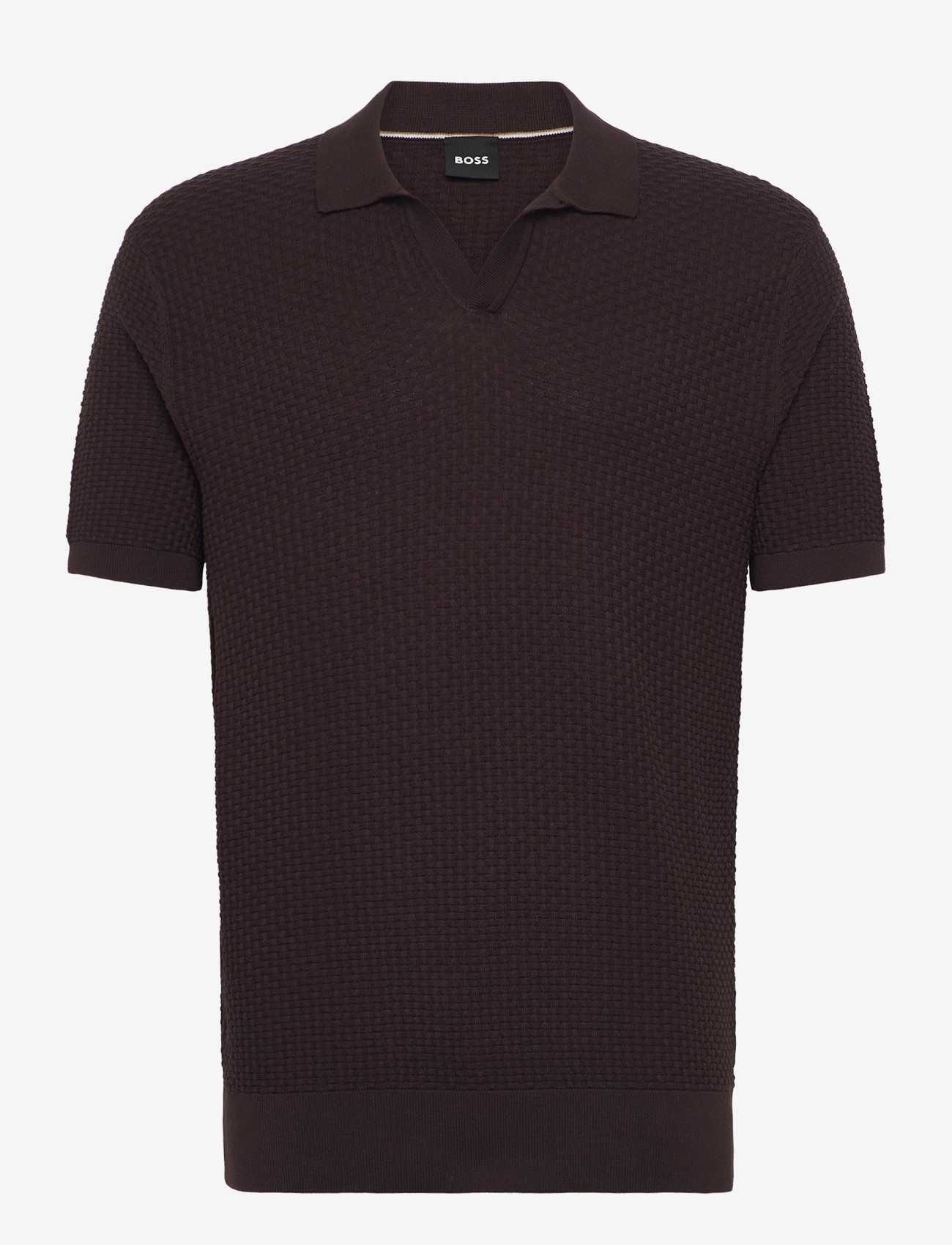 BOSS - H-Natalo - kootud polosärgid - dark brown - 0
