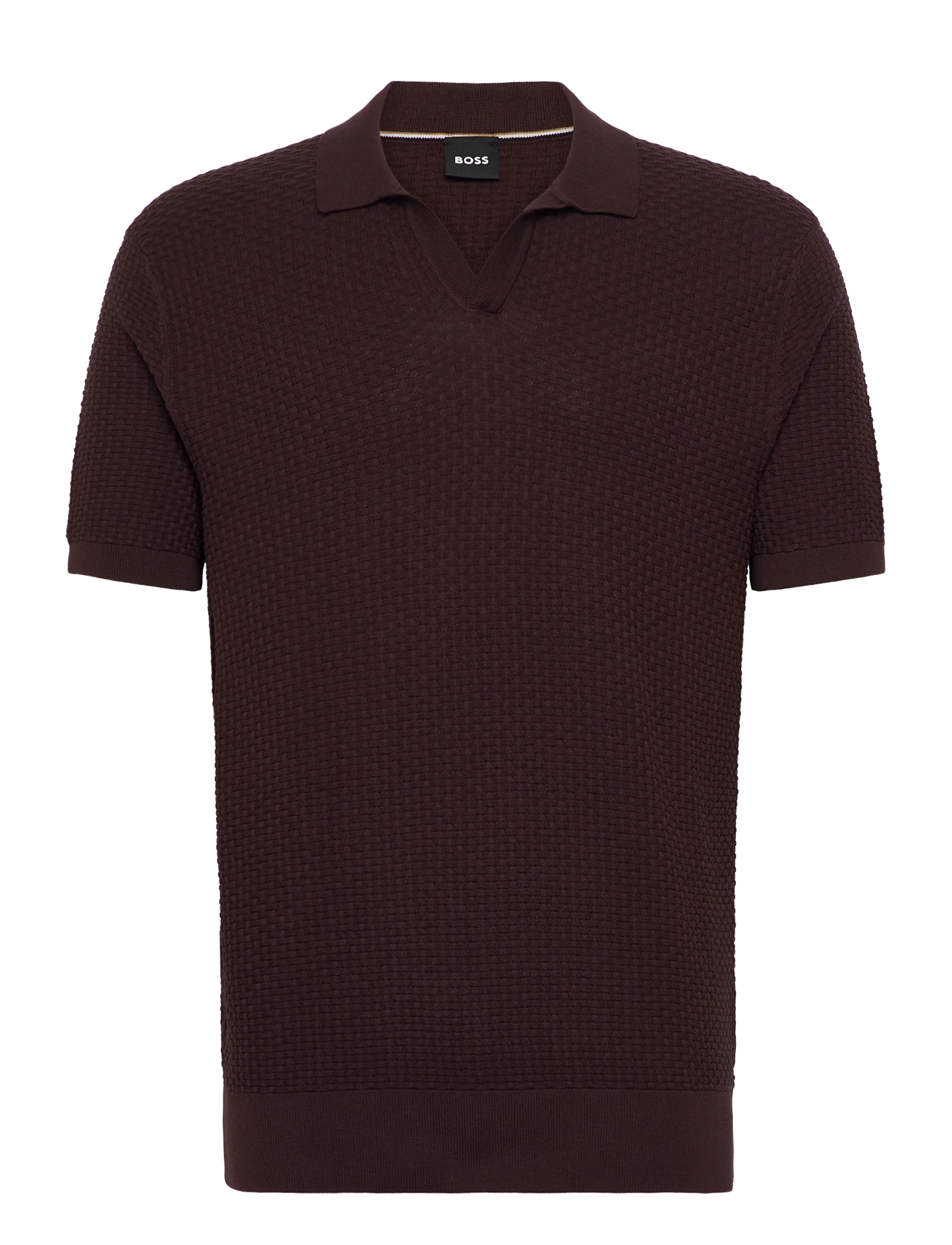 BOSS H-Natalo - Krótki rękaw - DARK BROWN / brown