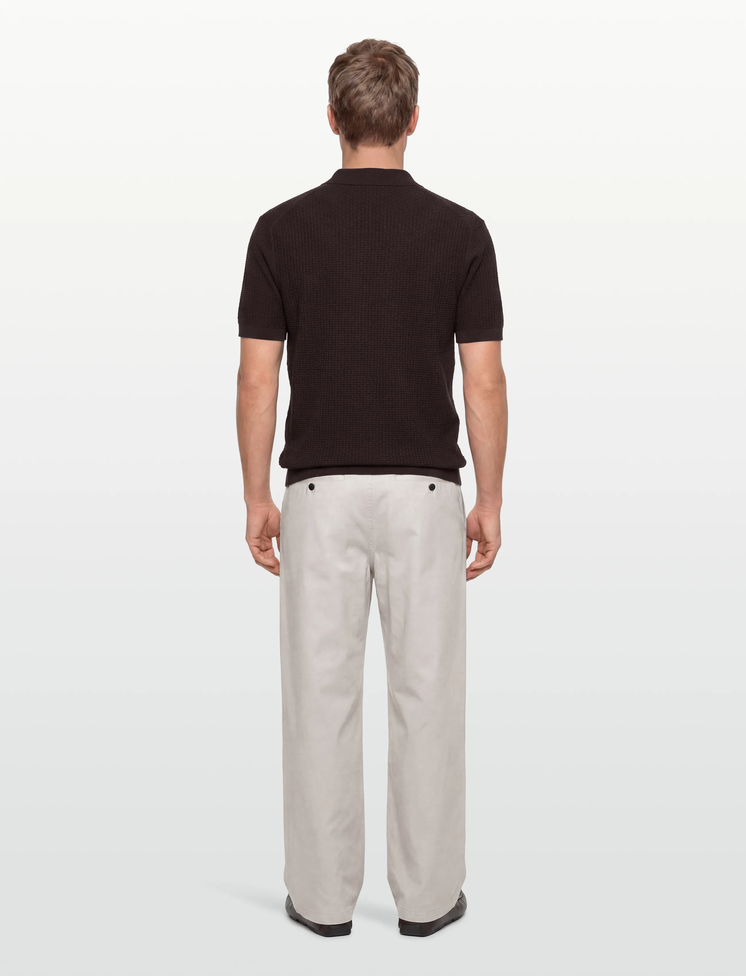 BOSS - H-Natalo - knitted polos - dark brown - 4