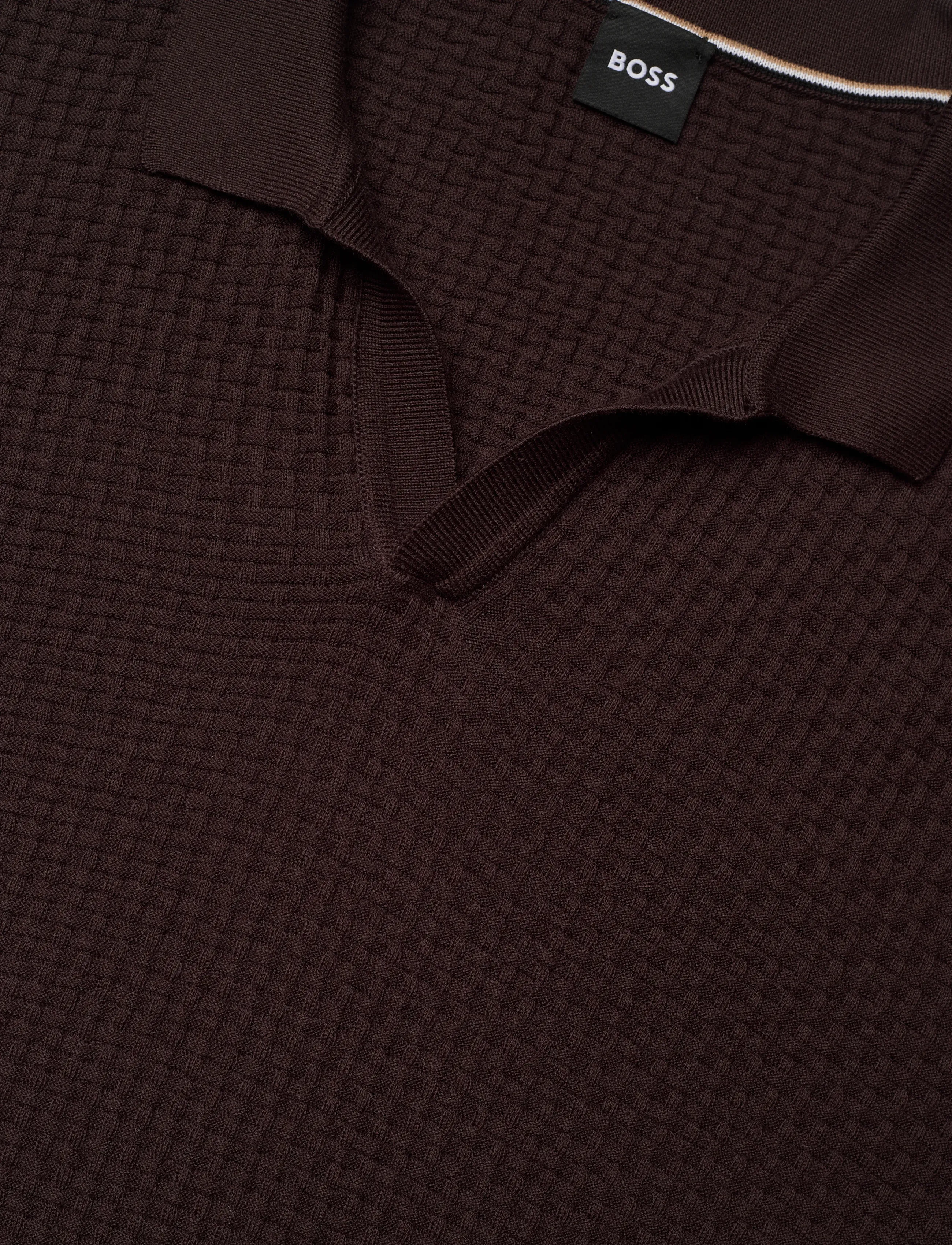 BOSS - H-Natalo - knitted polos - dark brown - 5