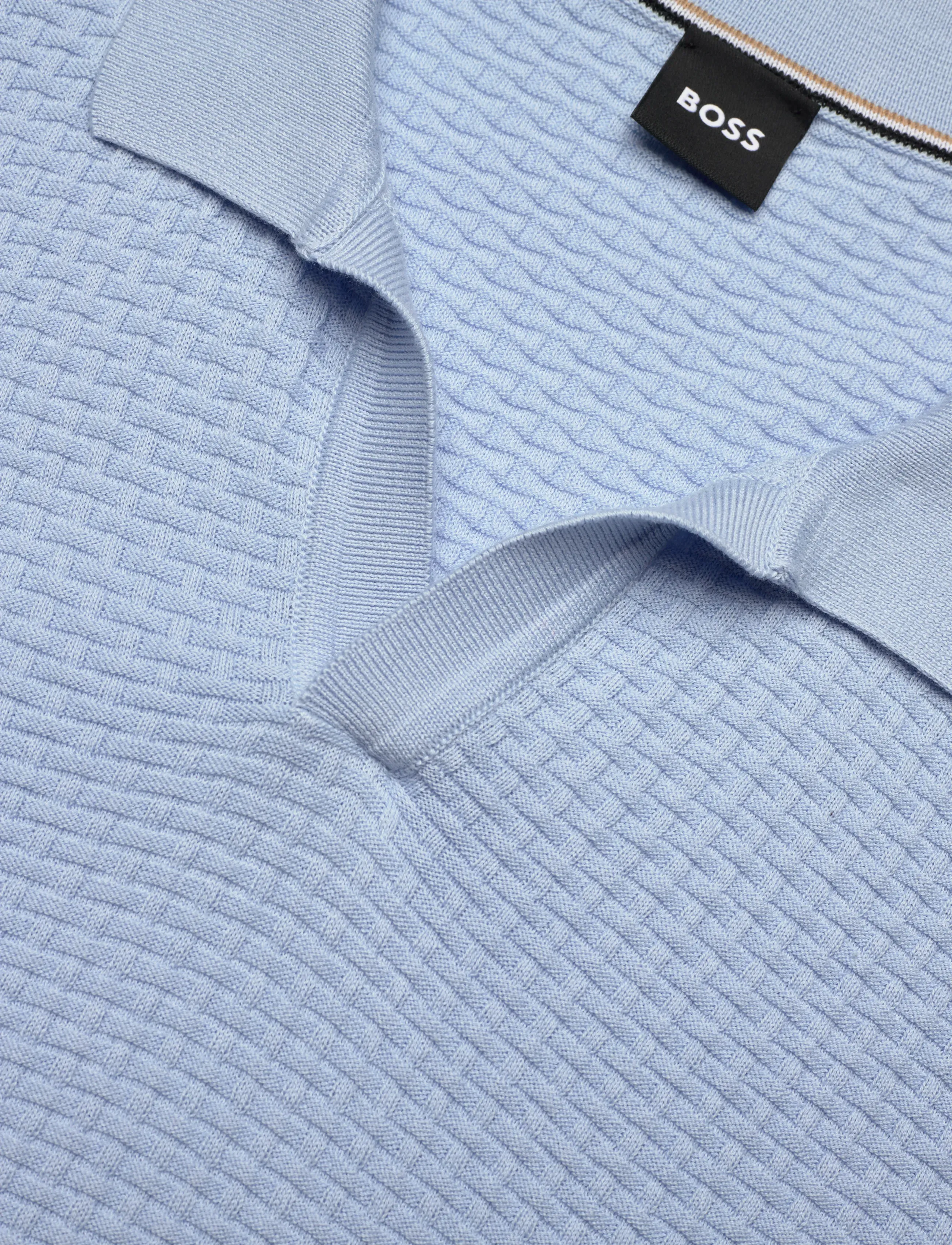 BOSS - H-Natalo - knitted polos - light/pastel blue - 2