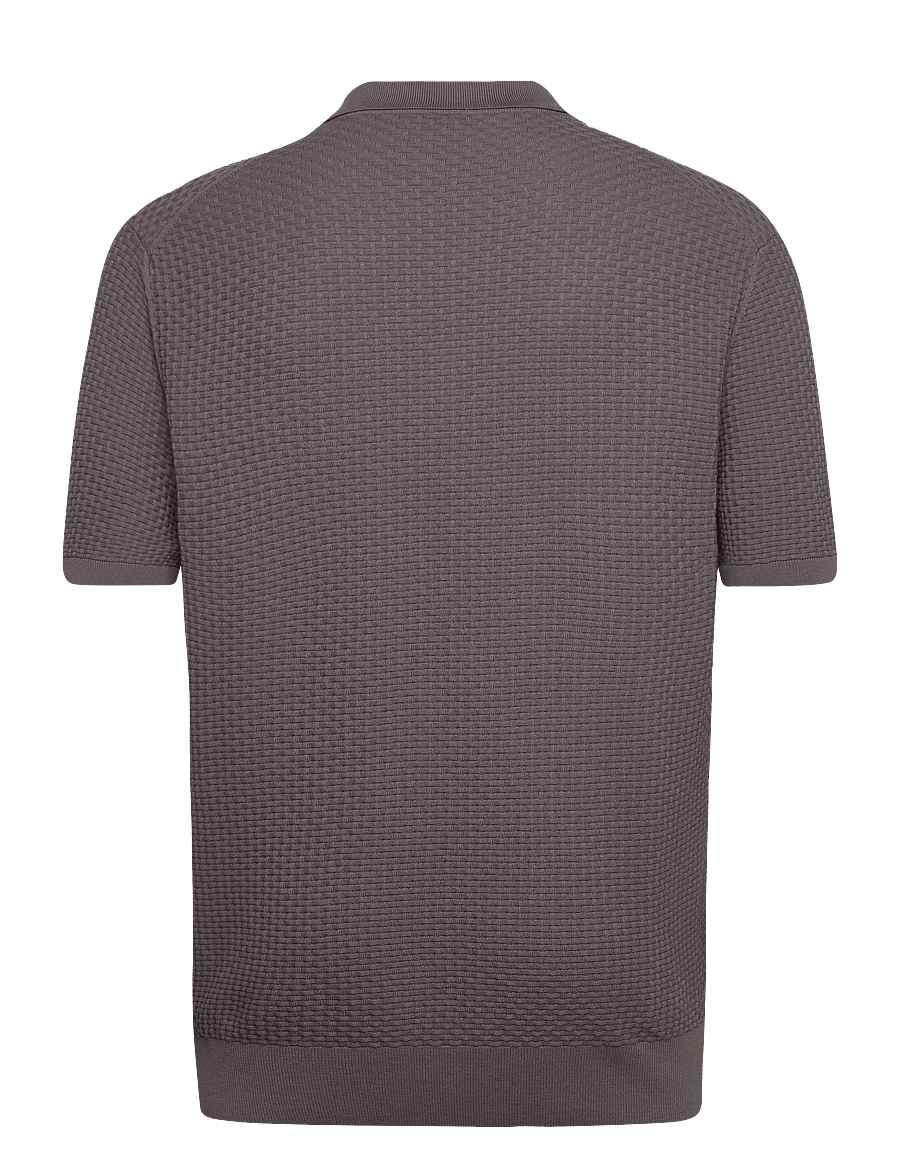 BOSS - H-Natalo - gestrickte polohemden - medium purple - 1