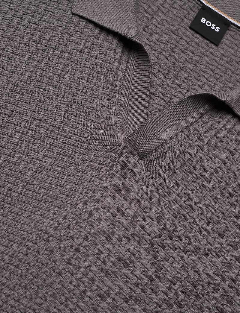 BOSS - H-Natalo - gestrickte polohemden - medium purple - 2