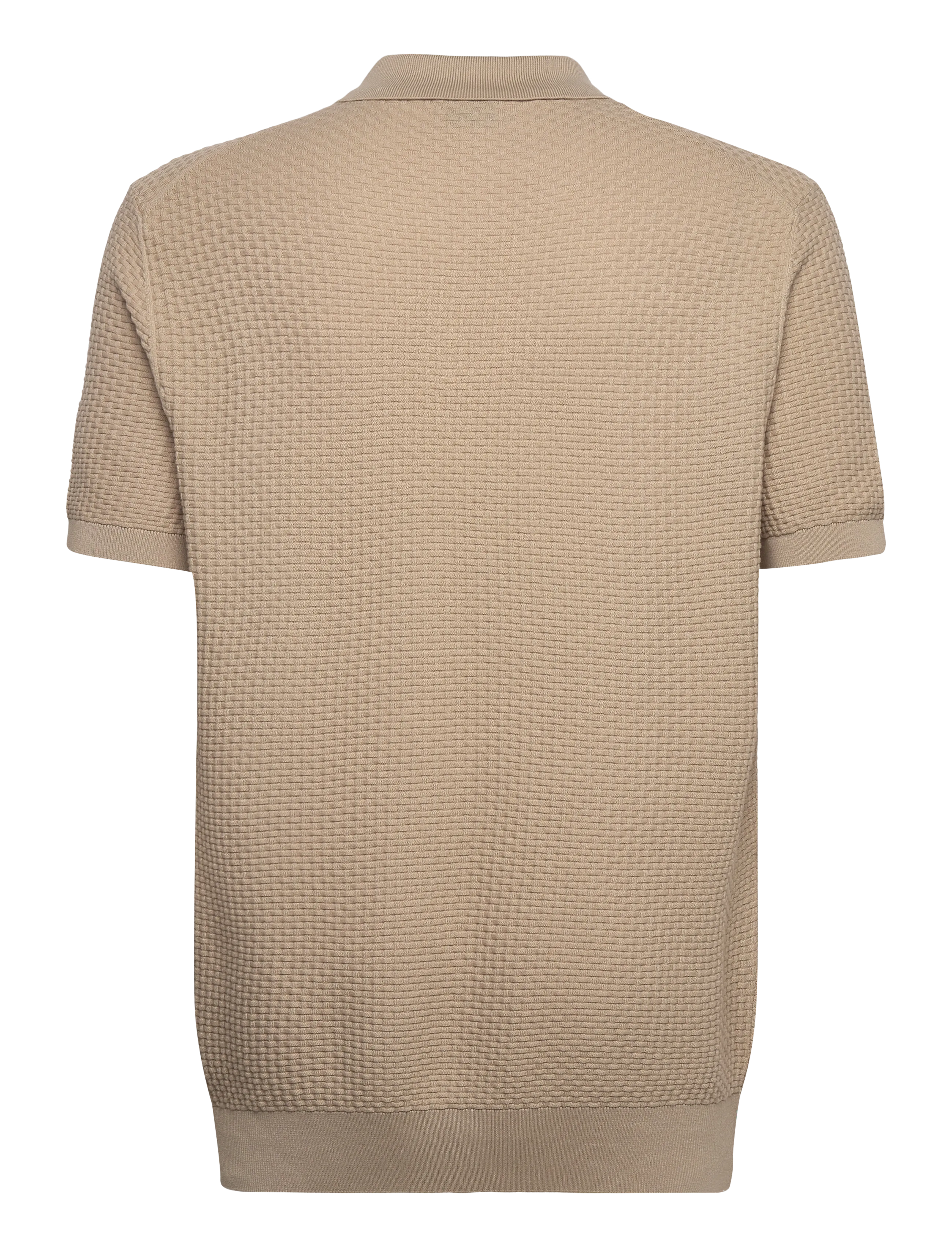 BOSS - H-Natalo - gestrickte polohemden - open beige - 2