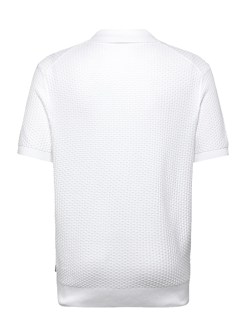 BOSS - H-Natalo - gestrickte polohemden - white - 1
