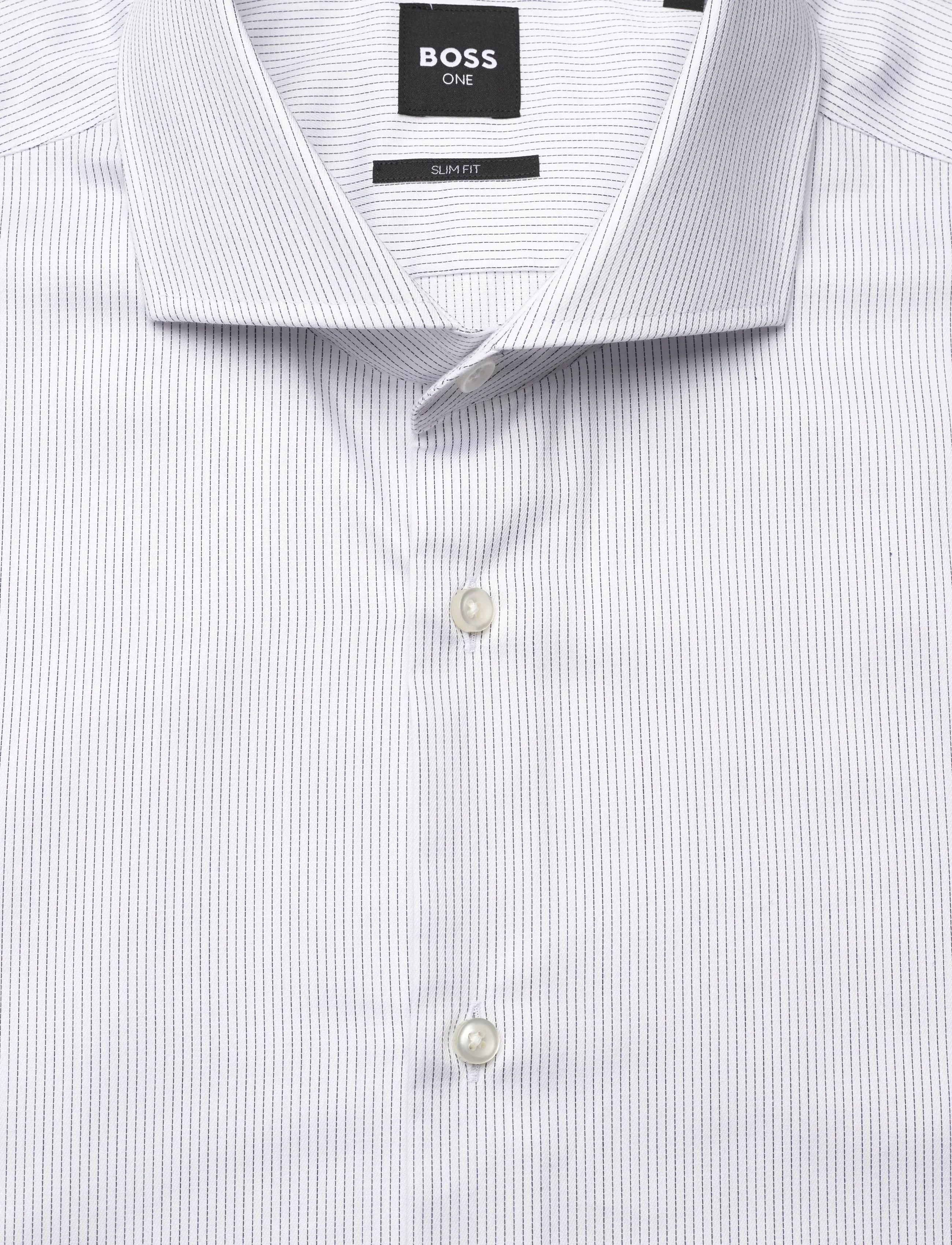 BOSS - H-HANK-SP-B1-C1-261 - randiga skjortor - dark blue - 2