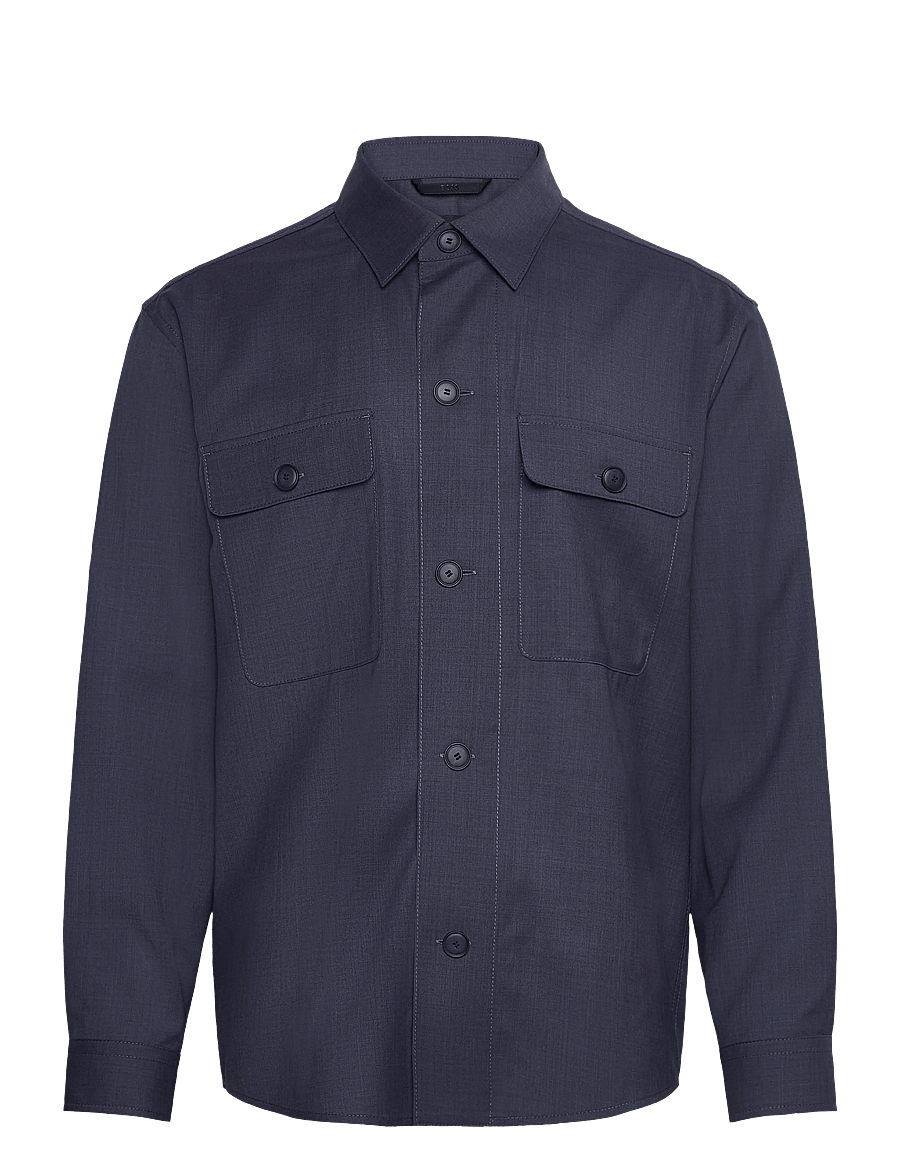 BOSS - P-Carper-OS-WG-262 - wolljacken - open blue - 0