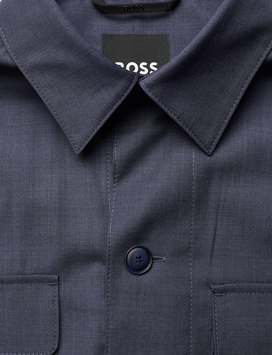BOSS - P-Carper-OS-WG-262 - wolljacken - open blue - 2