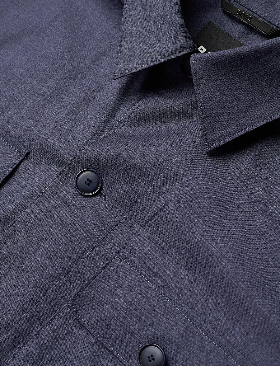 BOSS - P-Carper-OS-WG-262 - wolljacken - open blue - 3