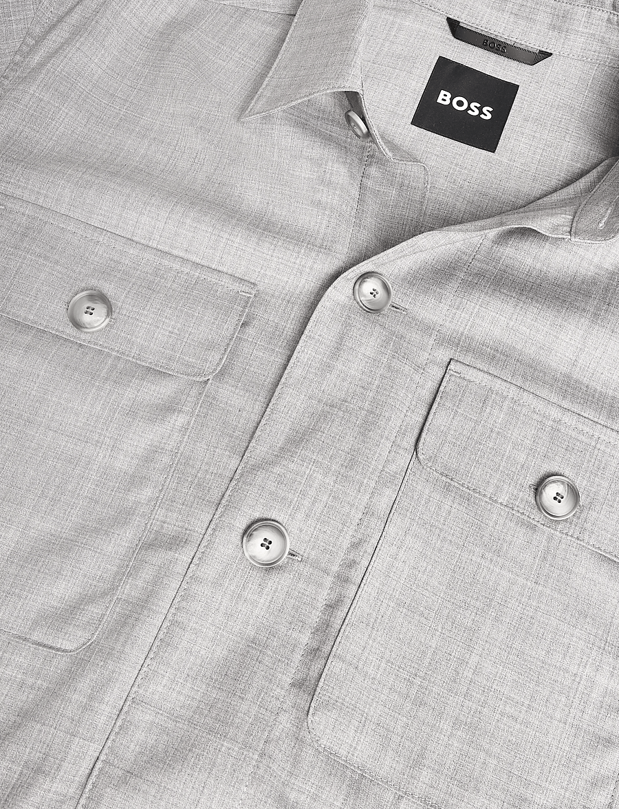 BOSS - P-Carper-OS-WG-262 - wolljacken - open grey - 5