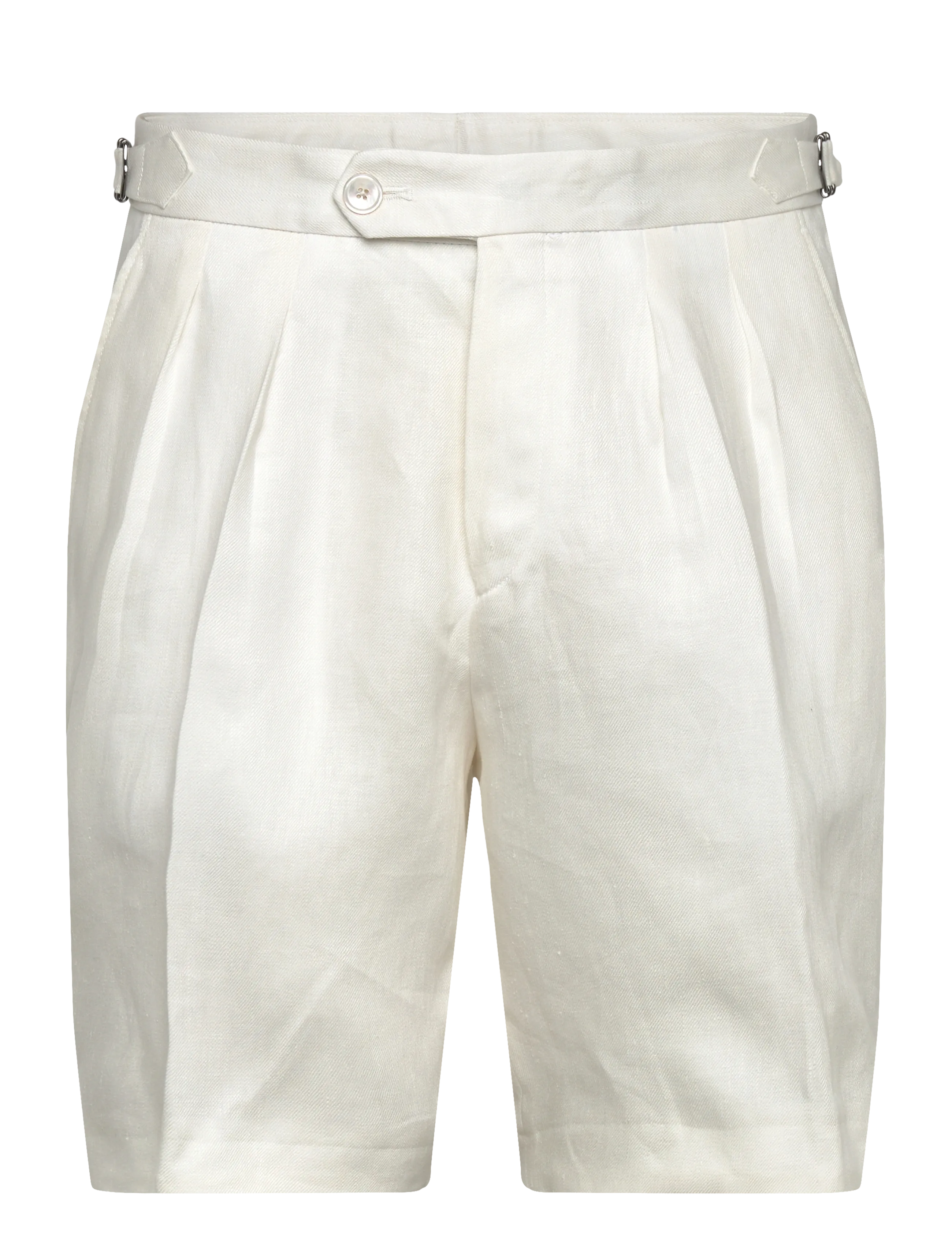 BOSS H-Perin-DPLDTL-S-262 - Linneshorts - WHITE / white