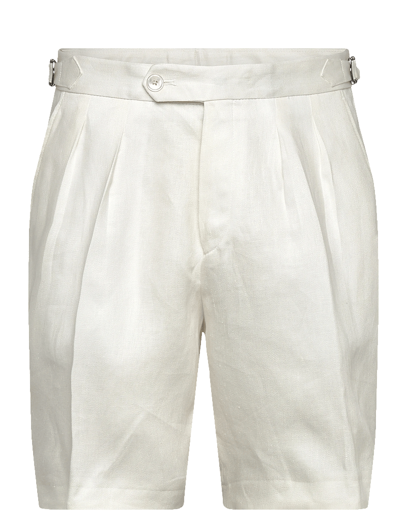 BOSS - H-Perin-DPLDTL-S-262 - linen shorts - white - 0