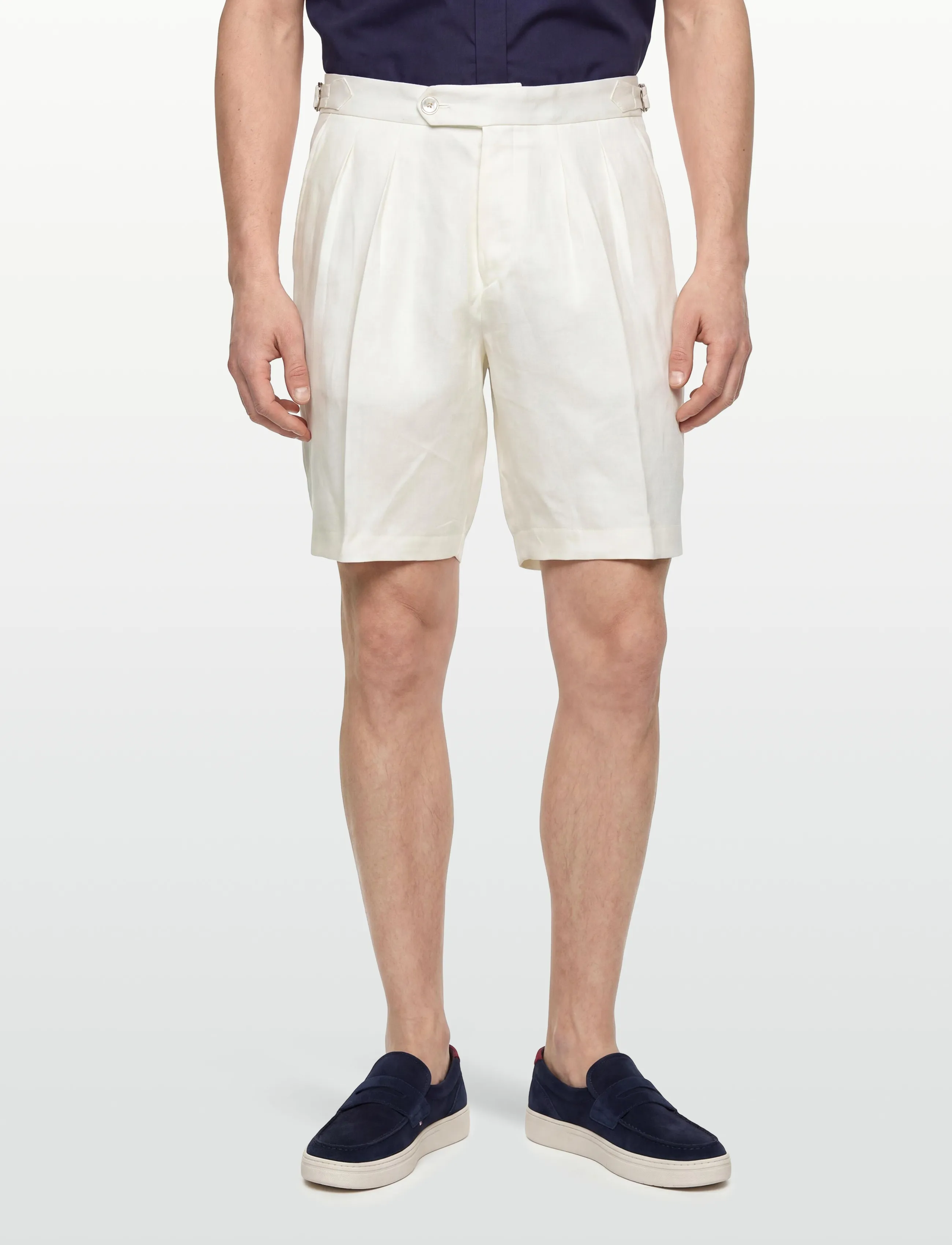BOSS - H-Perin-DPLDTL-S-262 - hørshorts - white - 3