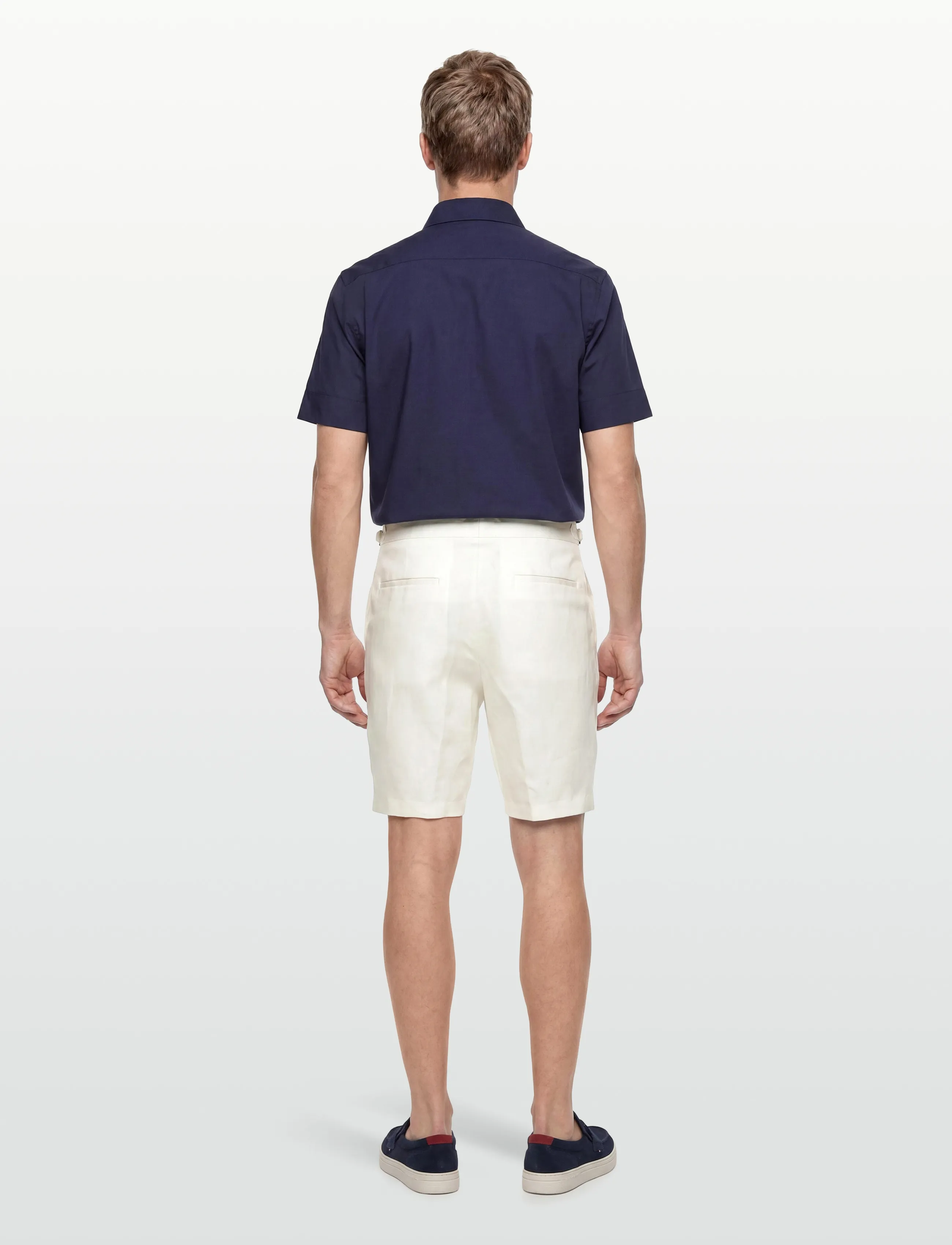 BOSS - H-Perin-DPLDTL-S-262 - hørshorts - white - 4