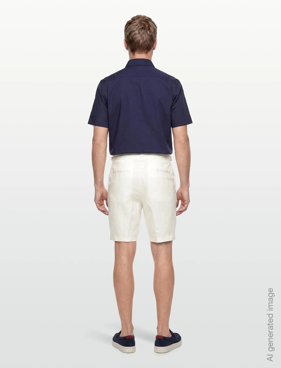 BOSS - H-Perin-DPLDTL-S-262 - leinen-shorts - white - 4