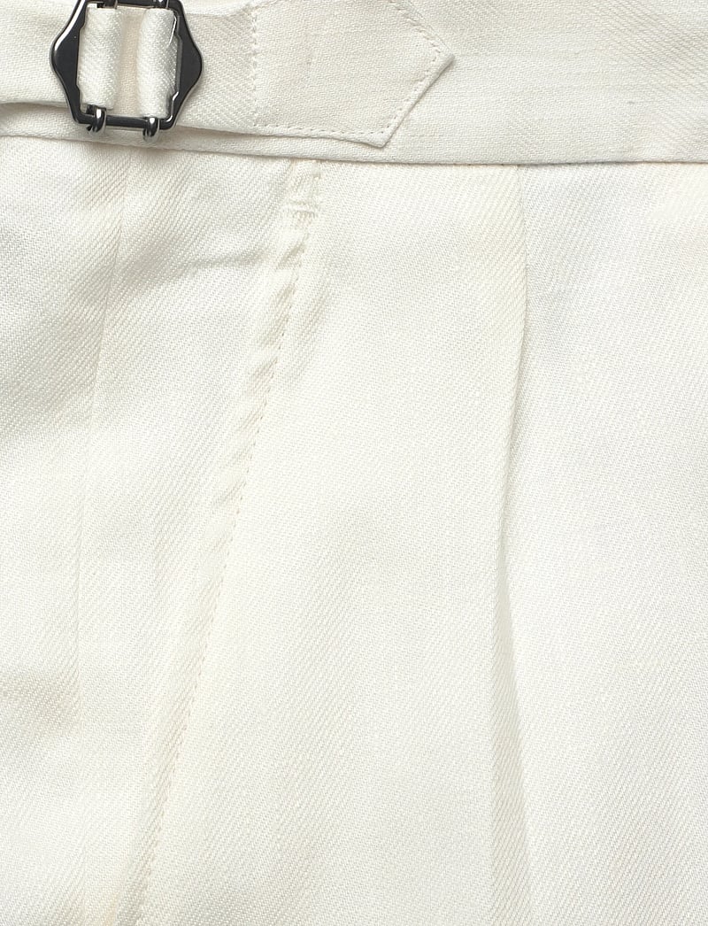 BOSS - H-Perin-DPLDTL-S-262 - linen shorts - white - 2
