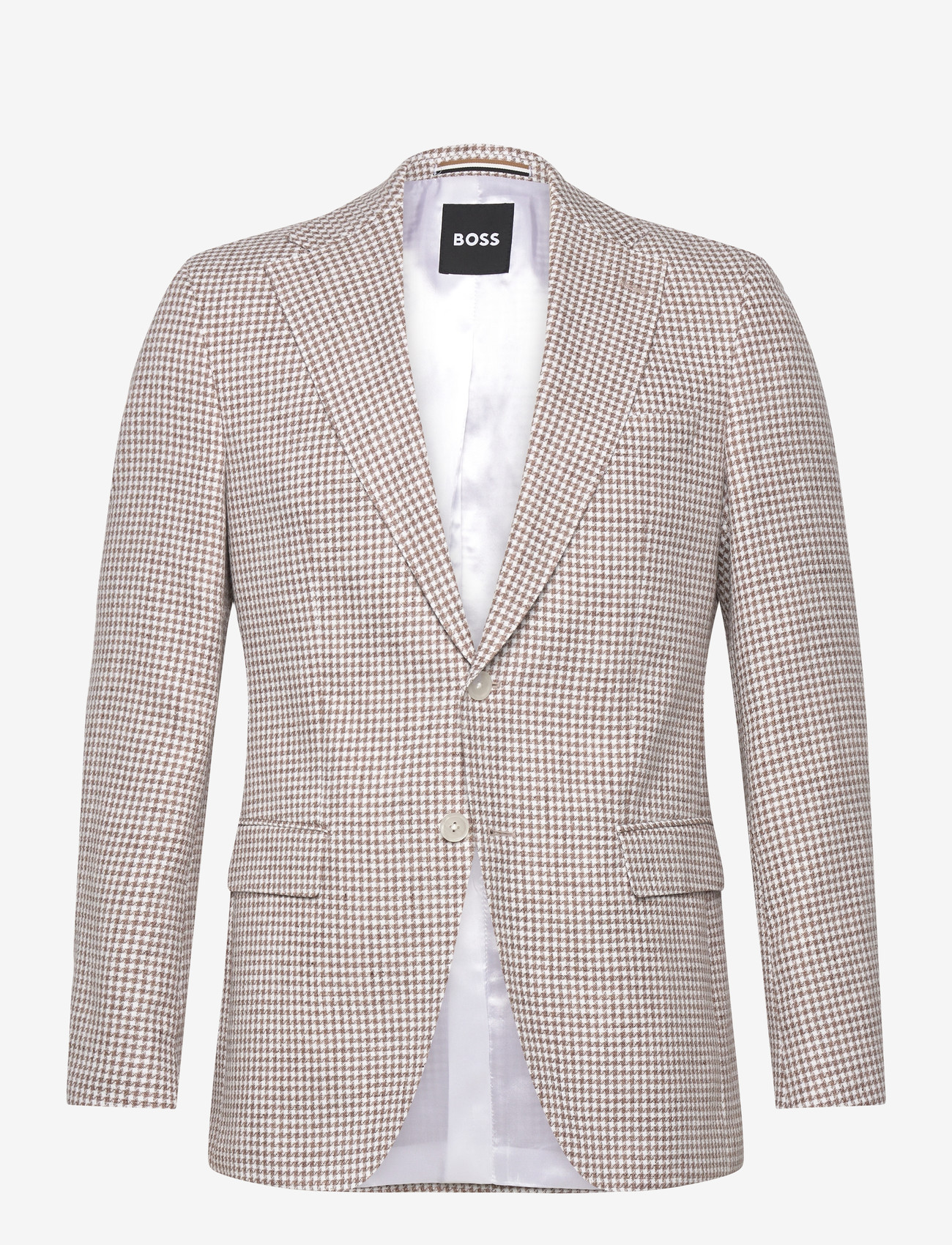 BOSS - H-Hutson-262 - single breasted blazers - open beige - 0