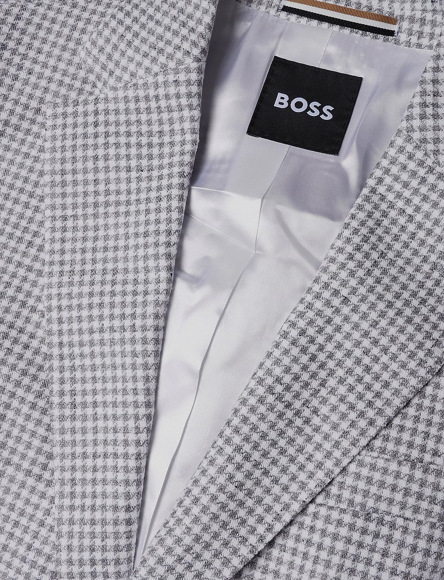 BOSS - H-Hutson-262 - single breasted blazers - open grey - 2
