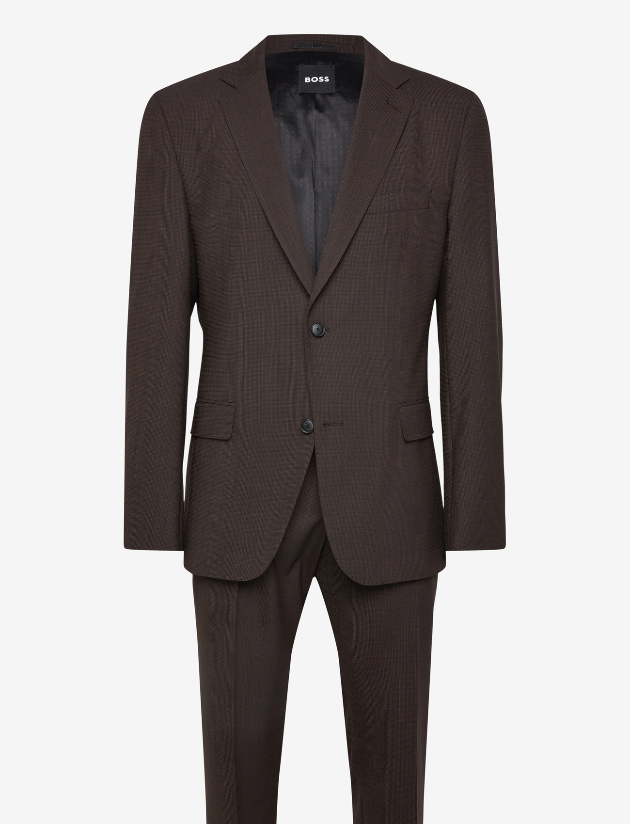 BOSS - P-Huge-2Pcs-WG-262 - jakkesæt - dark brown - 0