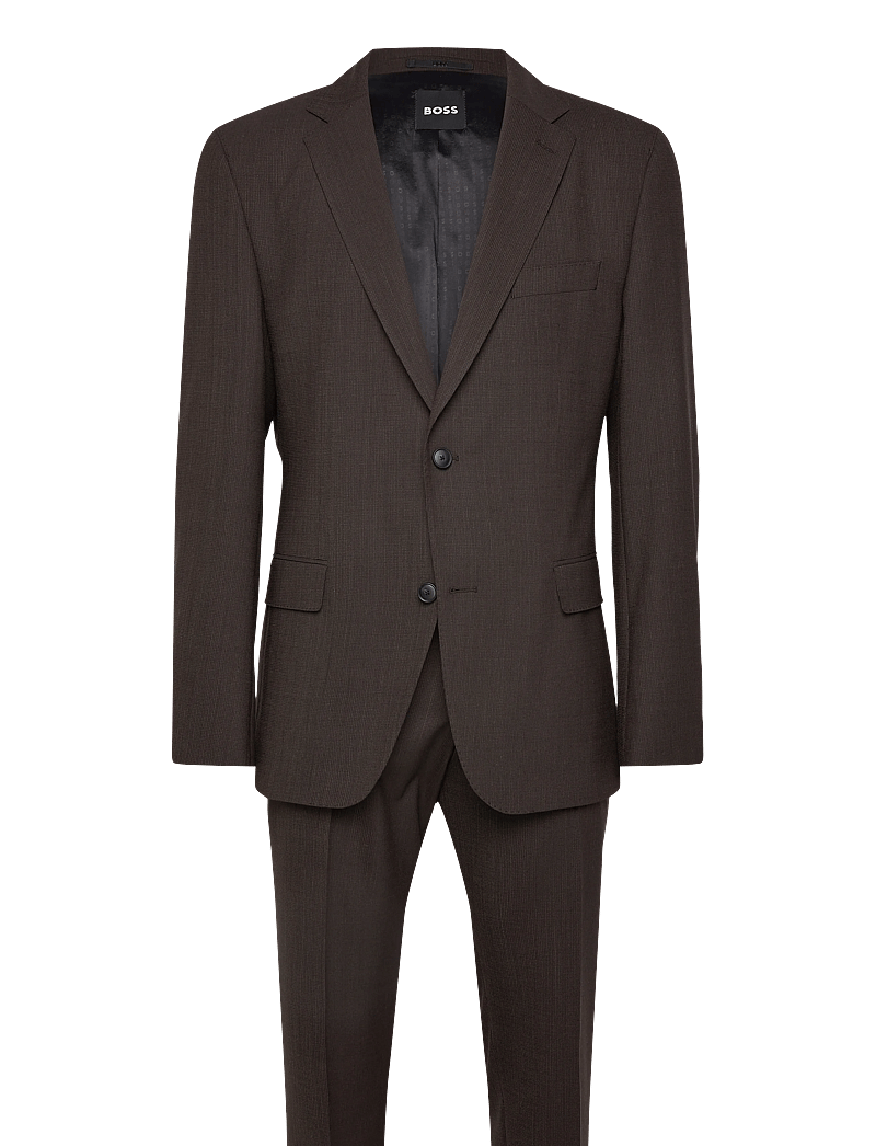 BOSS - P-Huge-2Pcs-WG-262 - jakkesæt - dark brown - 0