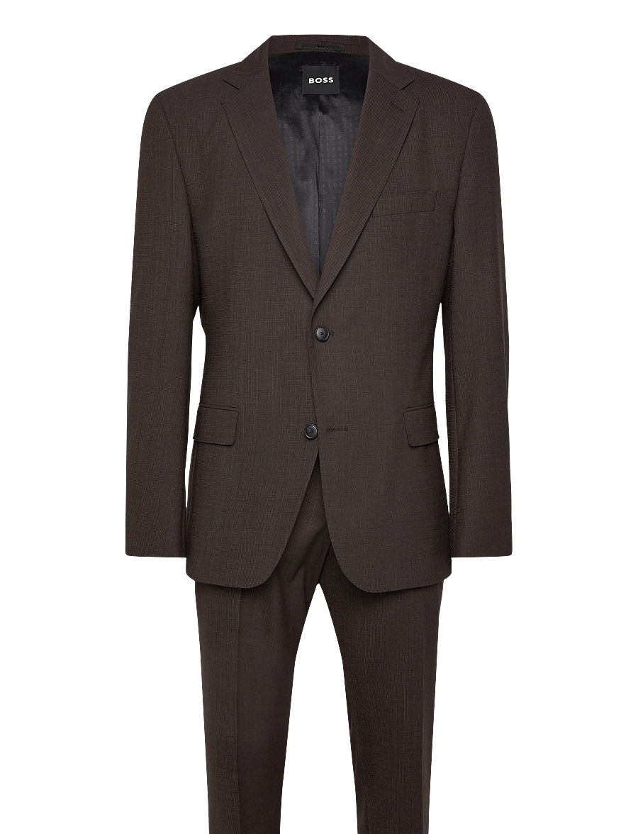 BOSS - P-Huge-2Pcs-WG-262 - kostymer - dark brown - 0