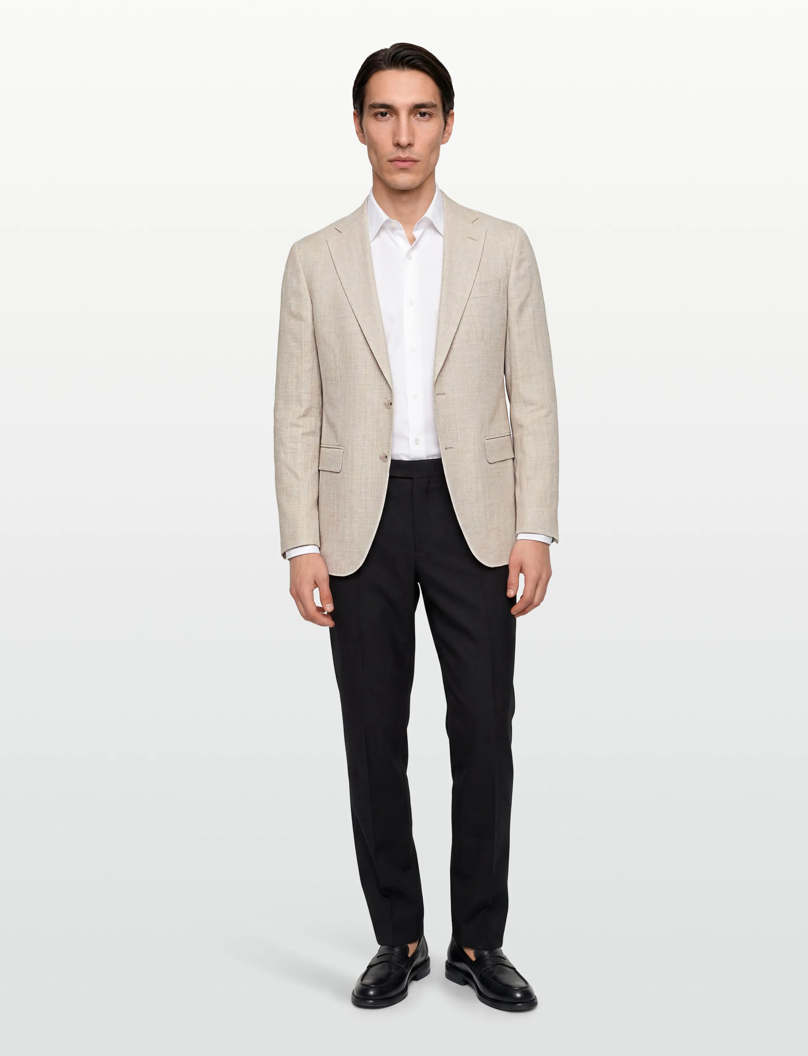 BOSS H-Hutson-262, 50, Beige, Blazere > Enkeltradede Blazere, Herre