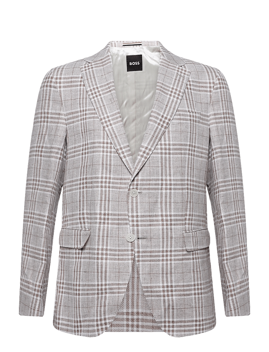 BOSS - H-Hutson-262 - enkelknäppta kavajer - open beige - 0