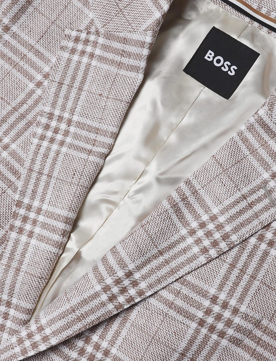 BOSS - H-Hutson-262 - enkelknäppta kavajer - open beige - 2